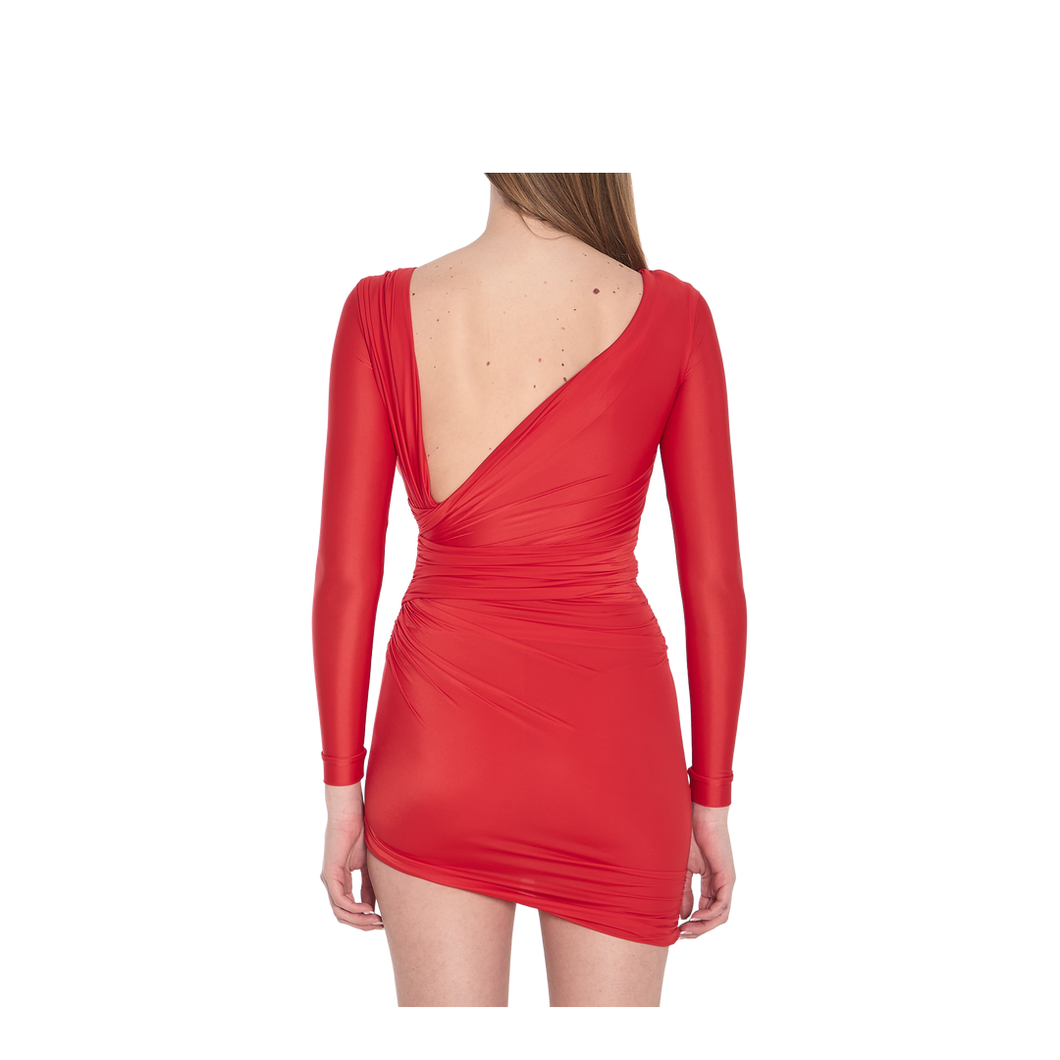 Red Stretch Jersey Mini Dress