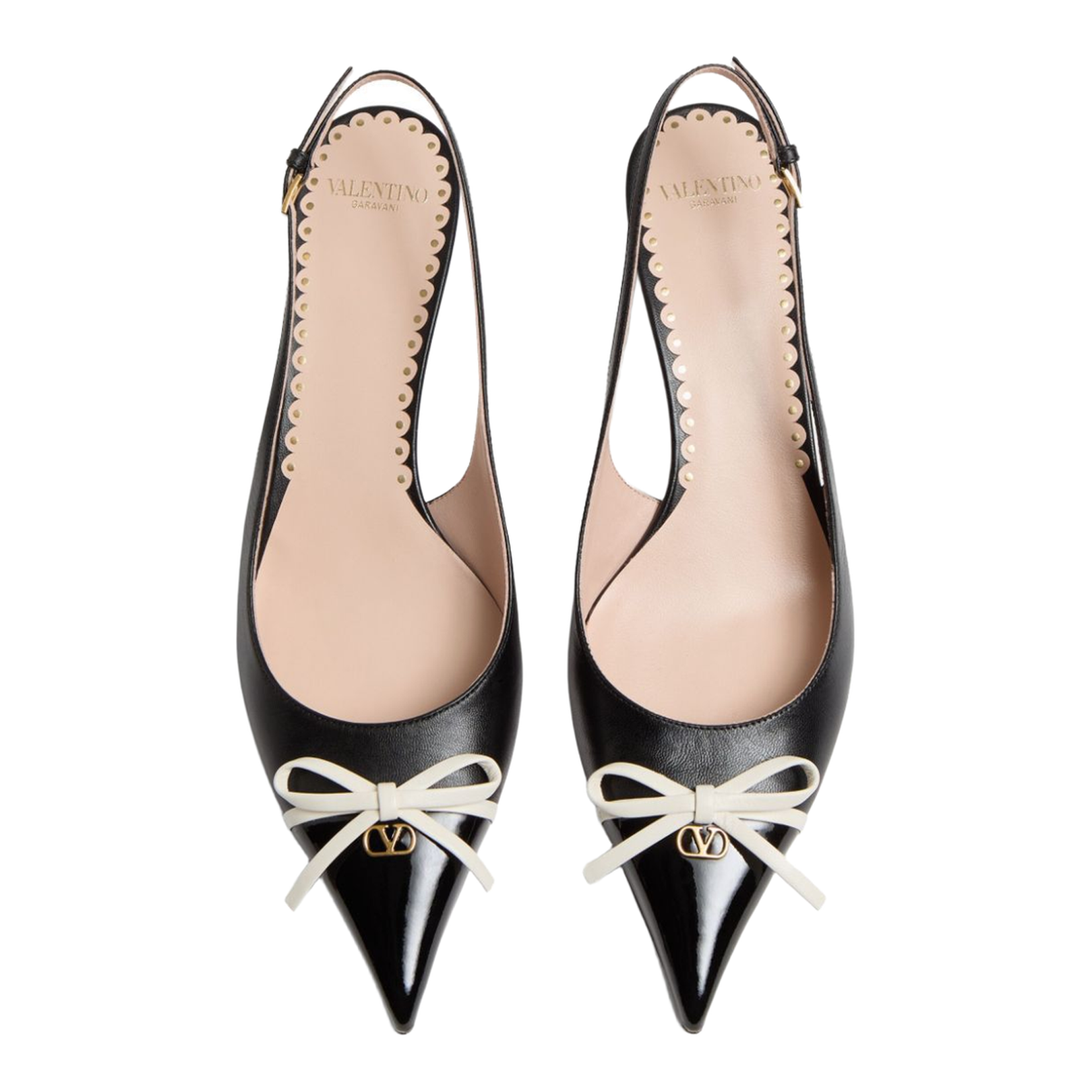 Leather Slingback Pumps