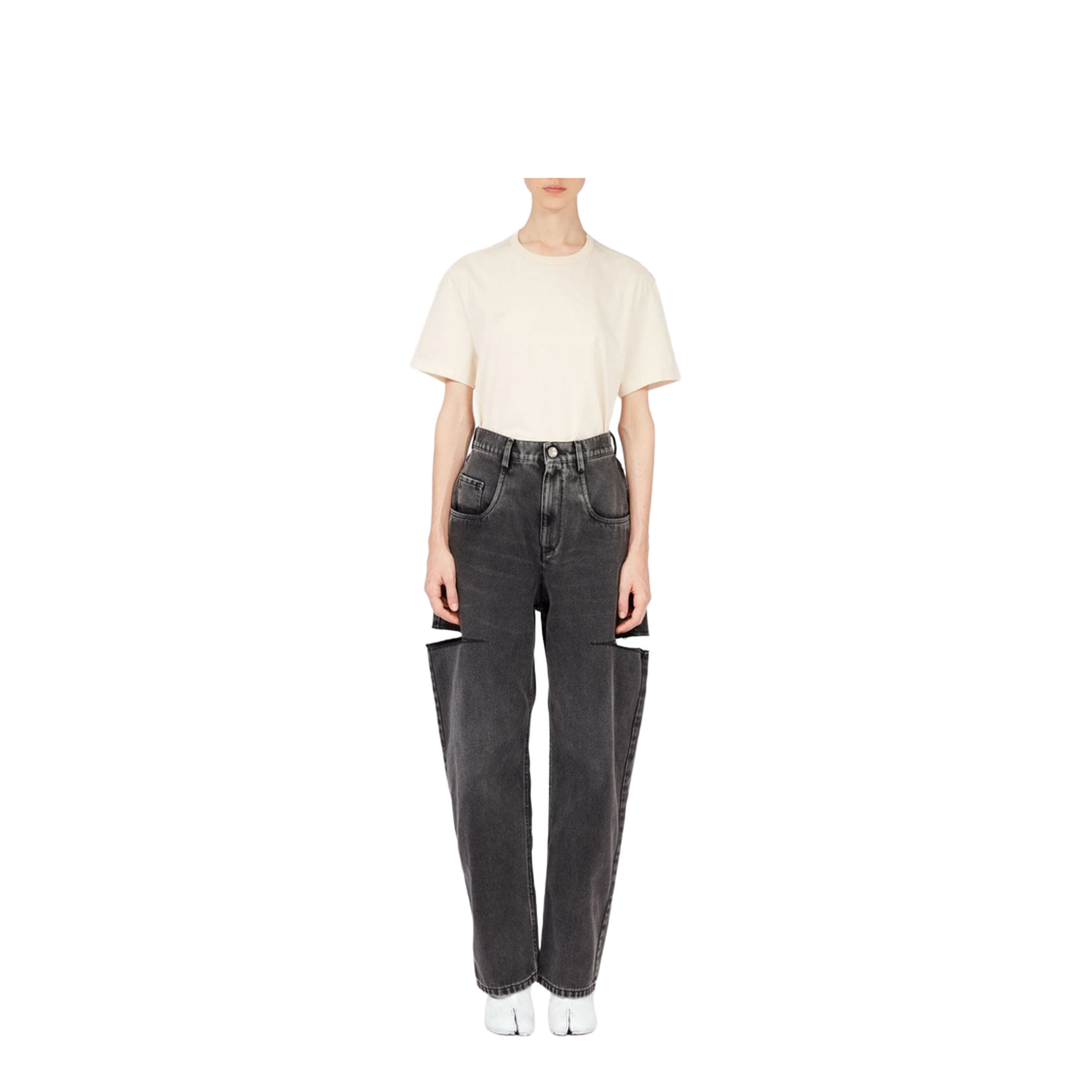 Jeans Con Dettaglio Cut Out