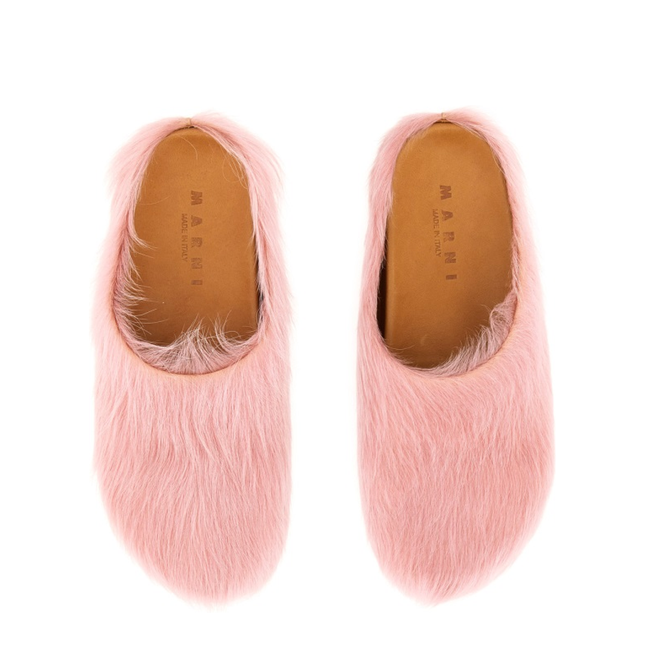Calf-Hair Slip-On Mules