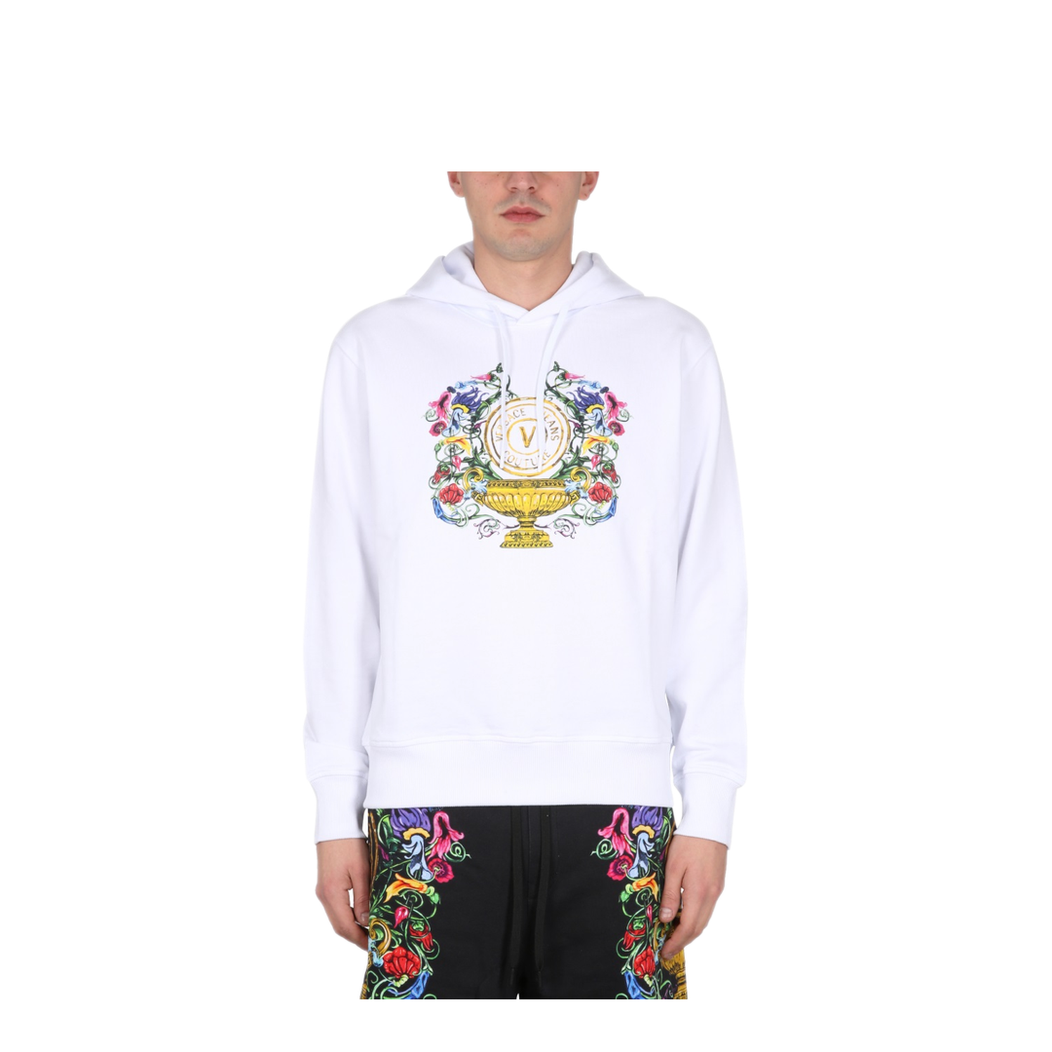 MAYFEYR - VERSACE JEANS COUTURE - Sweatshirt With Logo Print - 74GAIF01CF01FG03