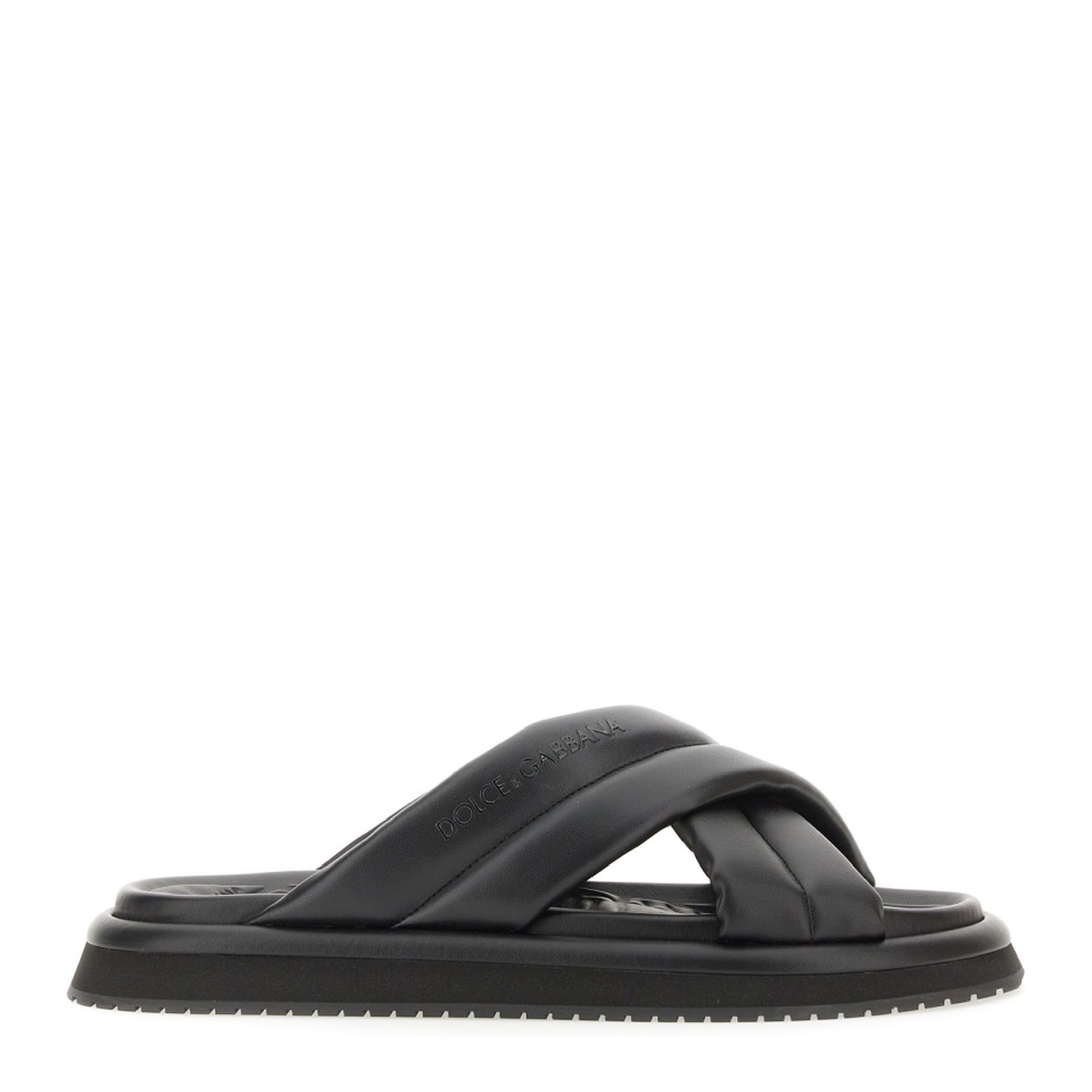 Nappa Effect Fabric Sandal