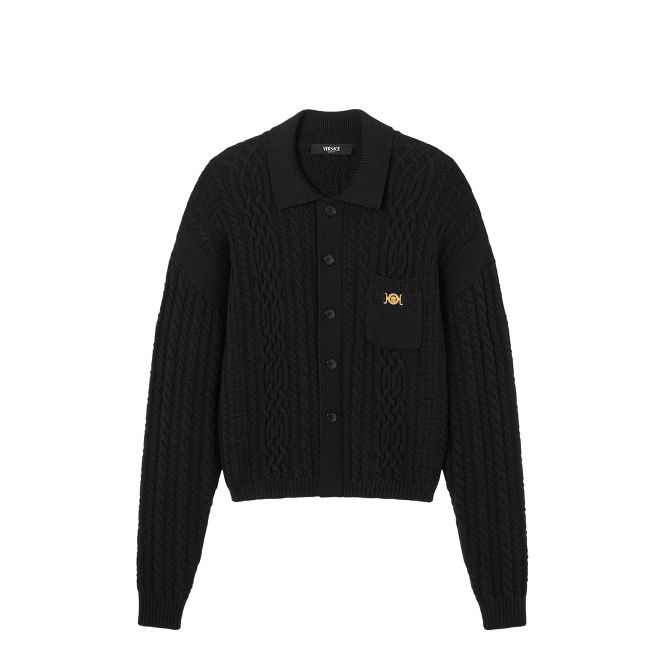 Black Cardigan Wool
