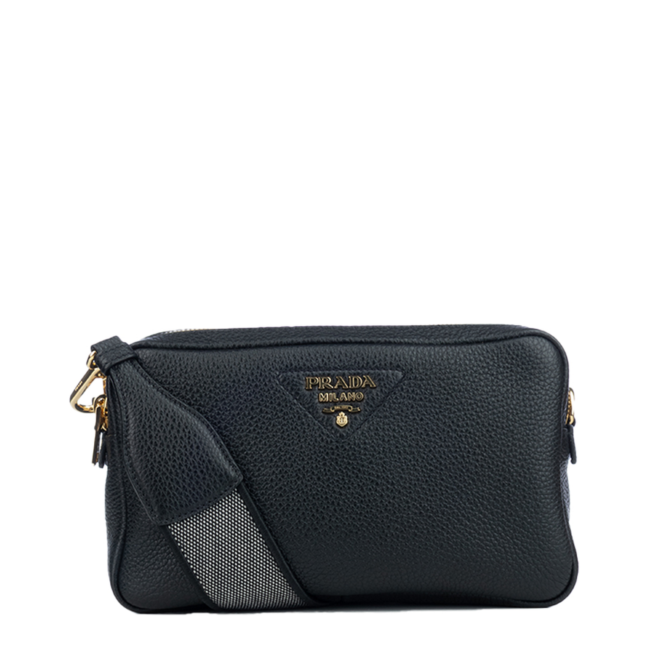Black Leather Crossbody Bag