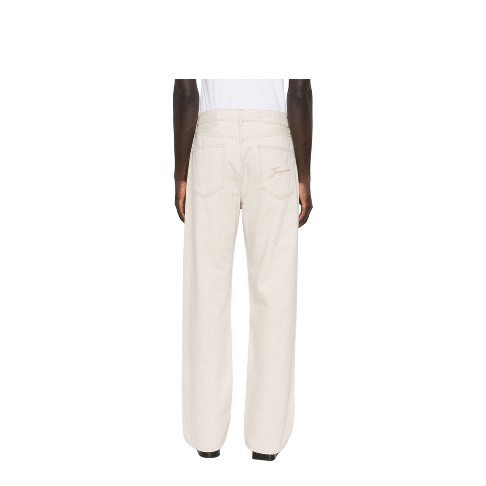 Straight de-Nîmes Denim Pants