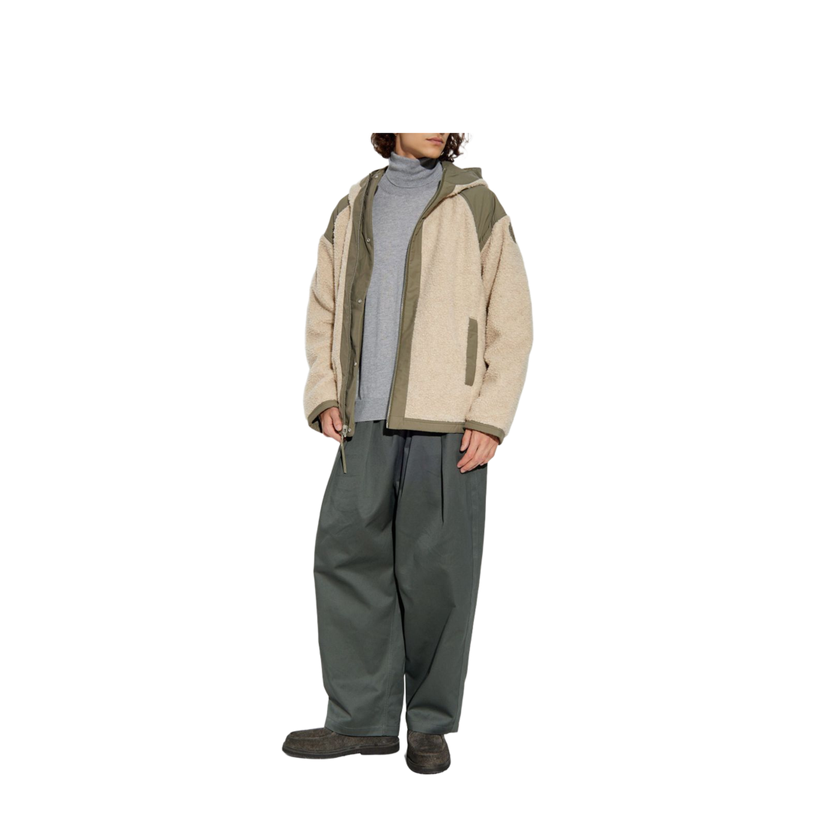 Wool Blend Reversible Bomber Jacket