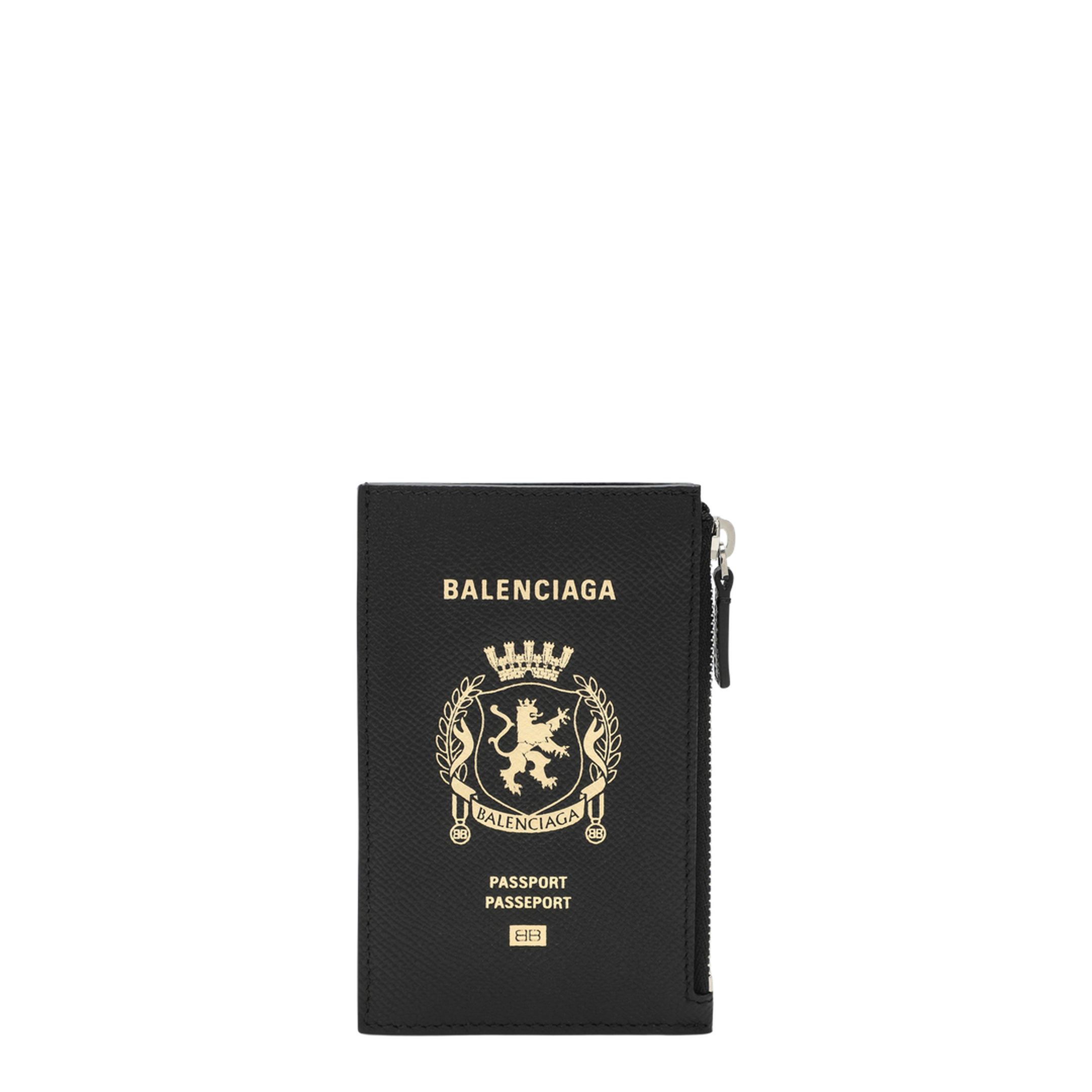Black Leather Passport Holder and Wallet