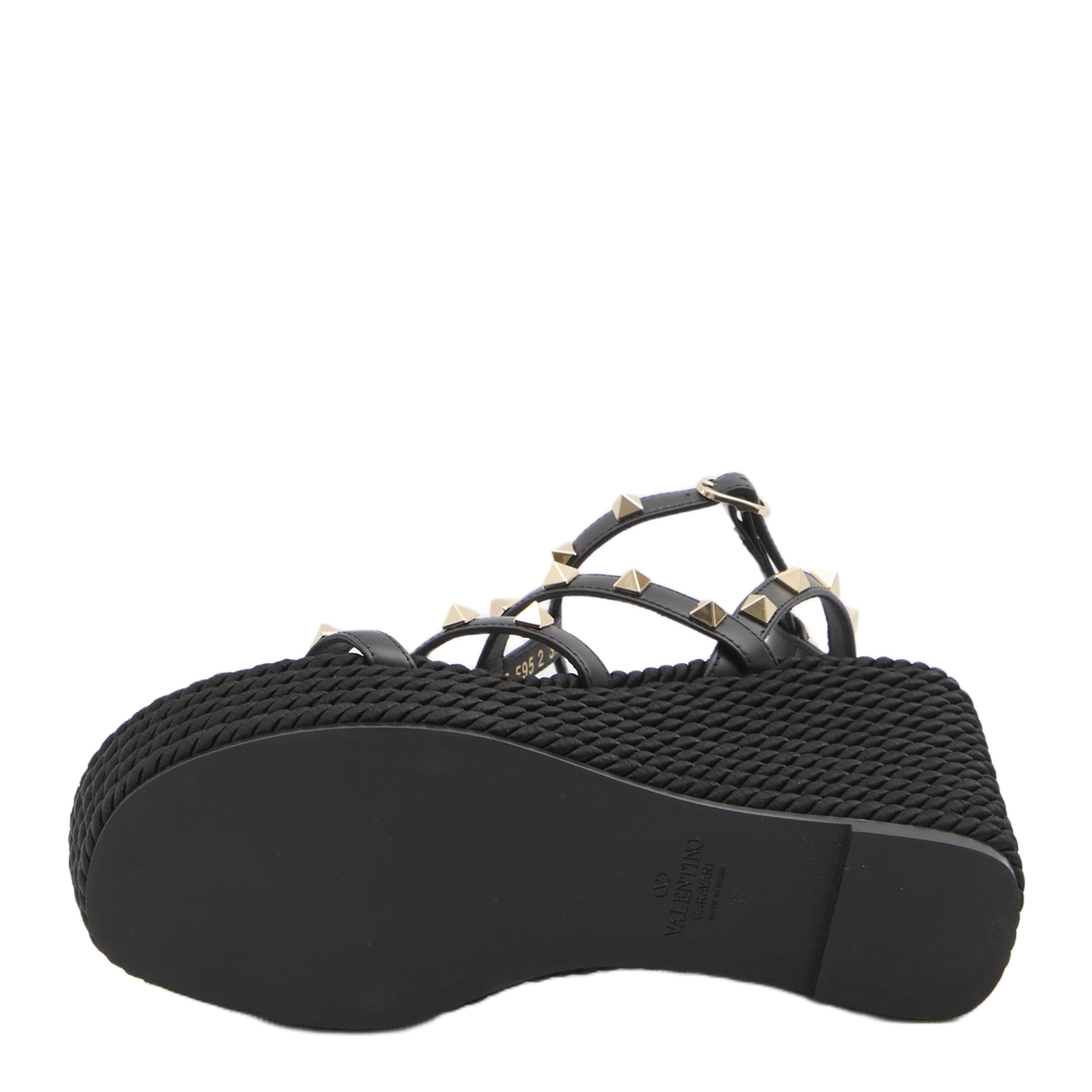 Rockstud Wedge Sandal