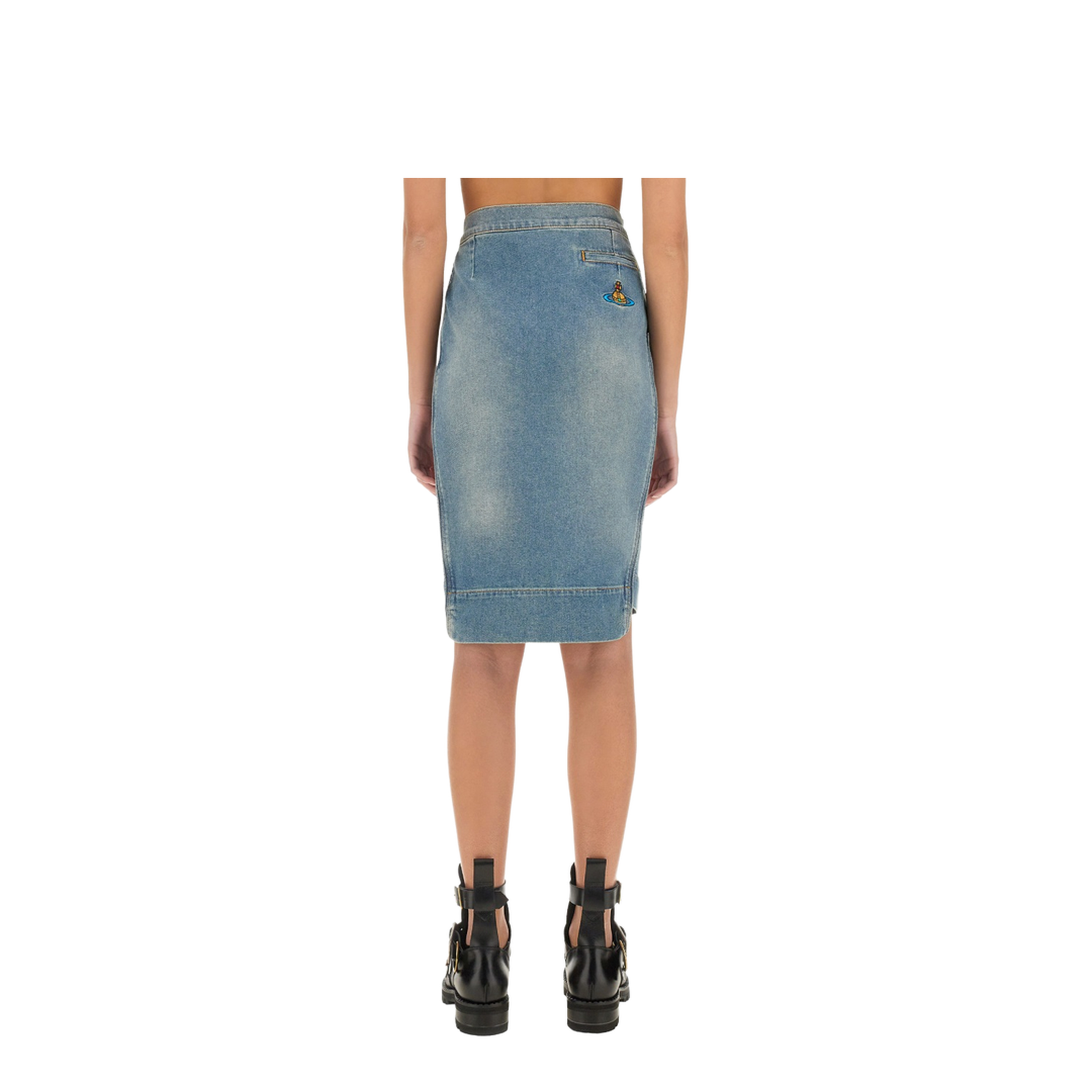 Denim Midi Skirt