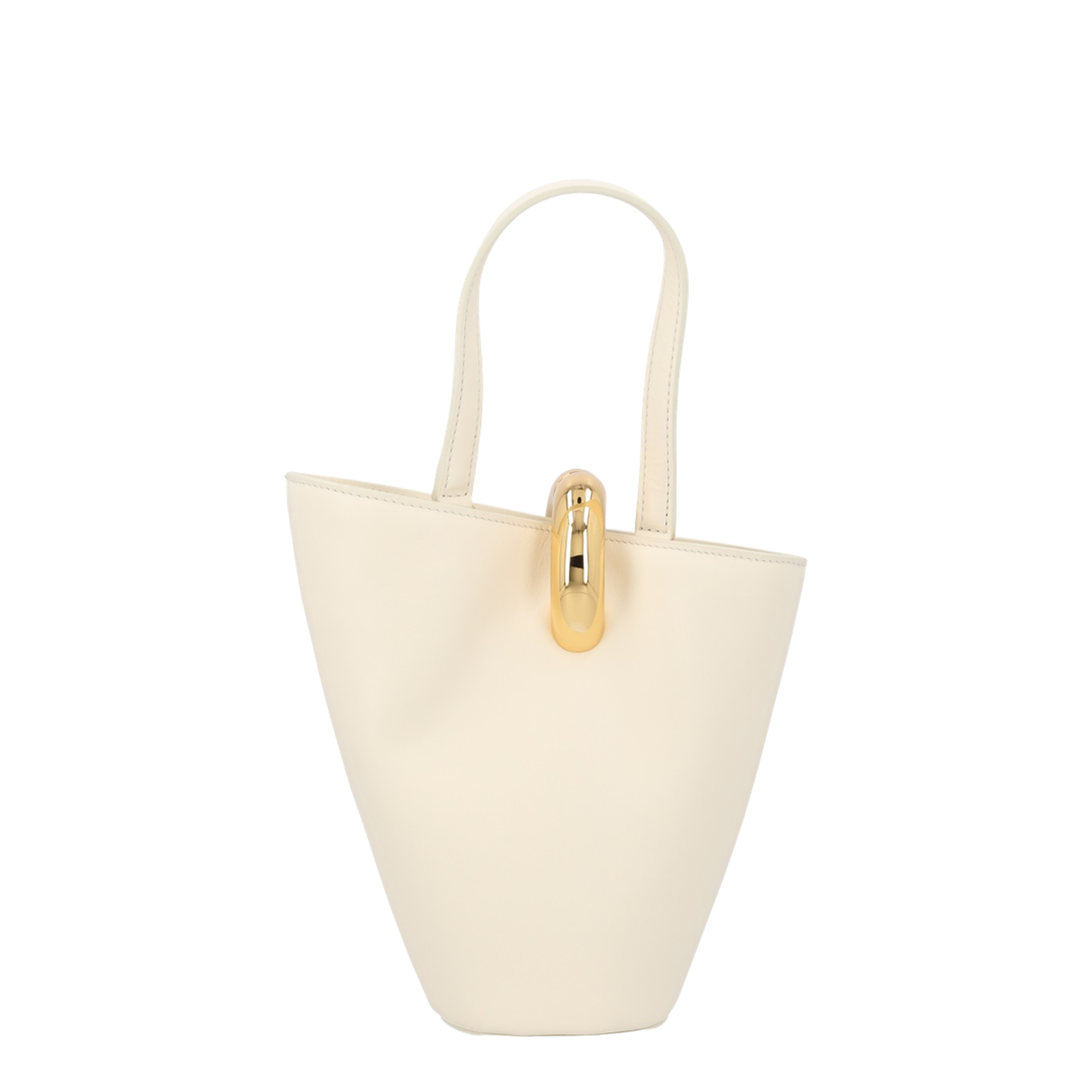 Bambola Small Calfskin Shoulder Bag - Light Ivory