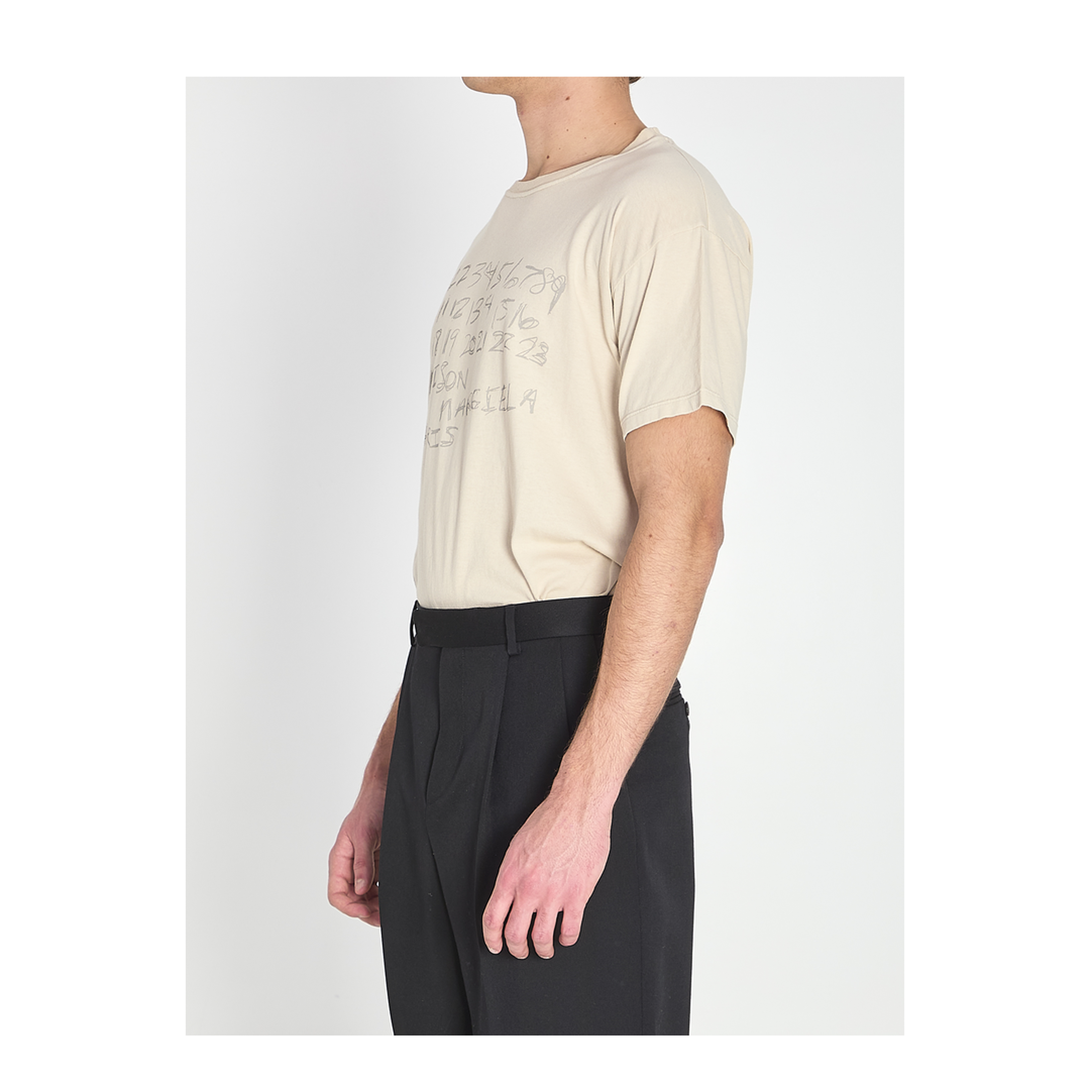 Numeric Sand-Coloured Cotton T-Shirt
