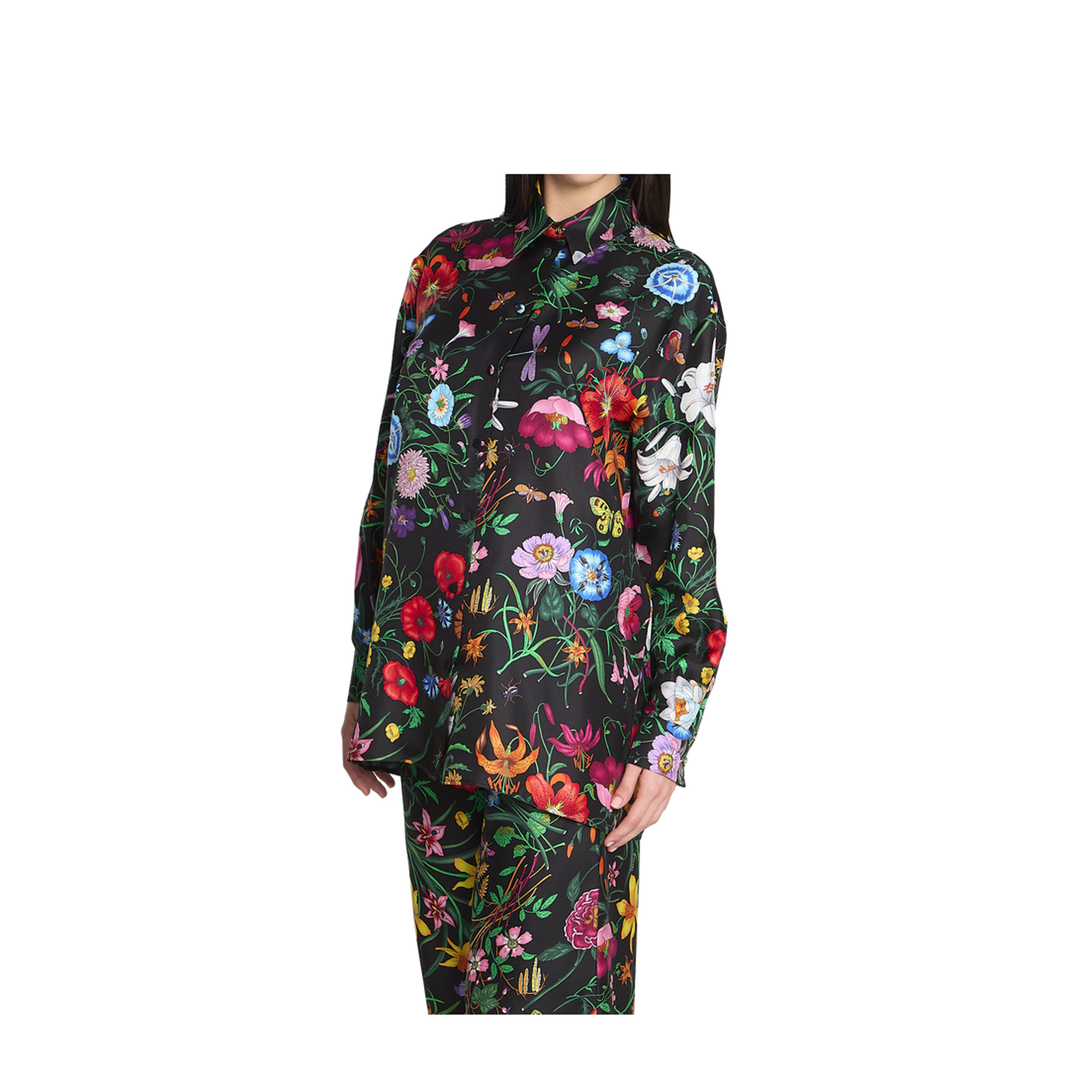 Printed Silk Twill Shirt