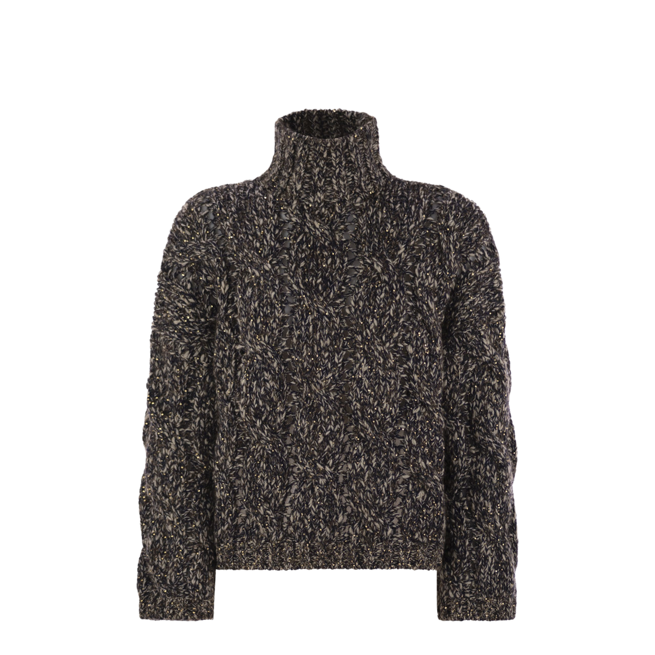 Soft Wool Cashmere And Mohair Turtleneck Sweater