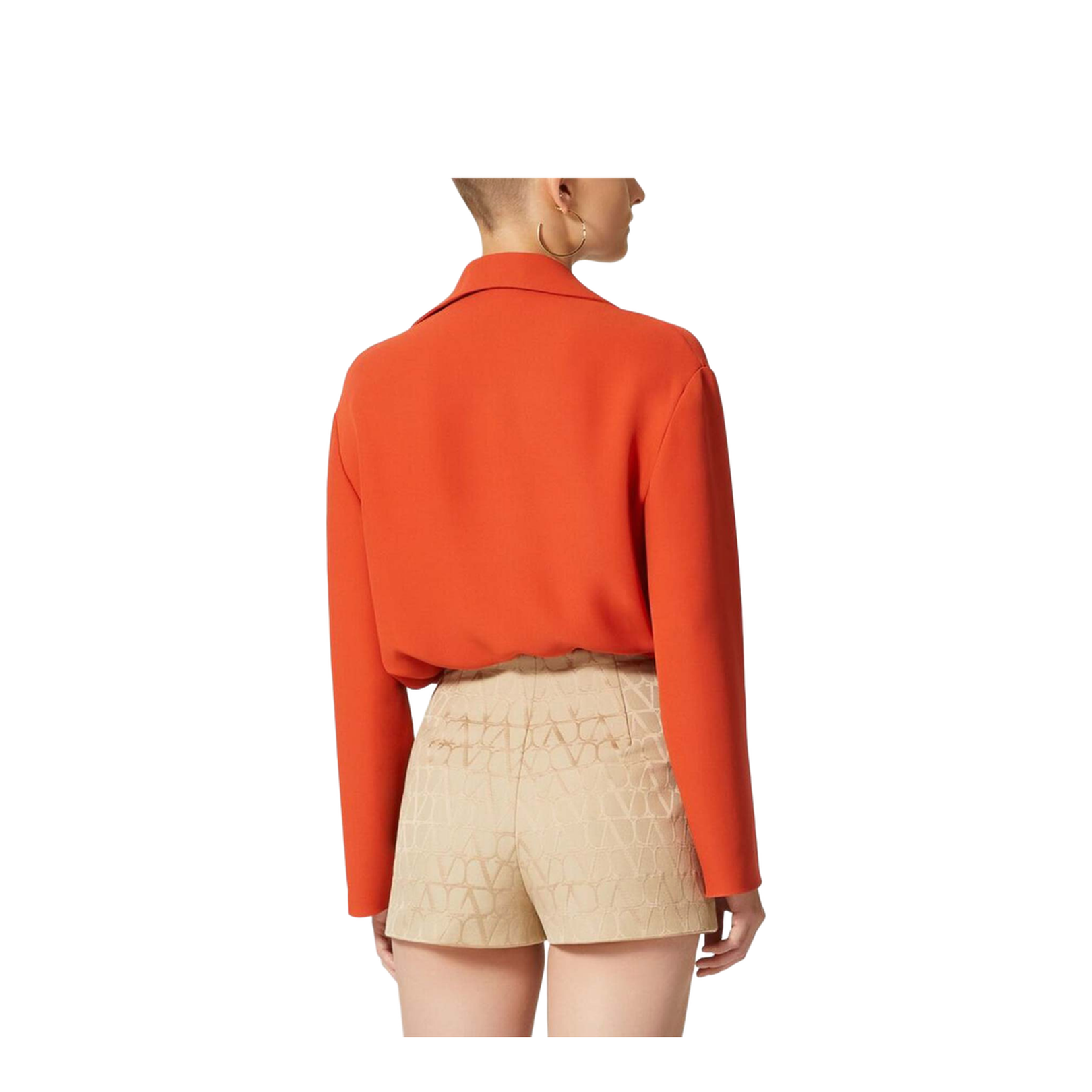 Brick Silk Blouse