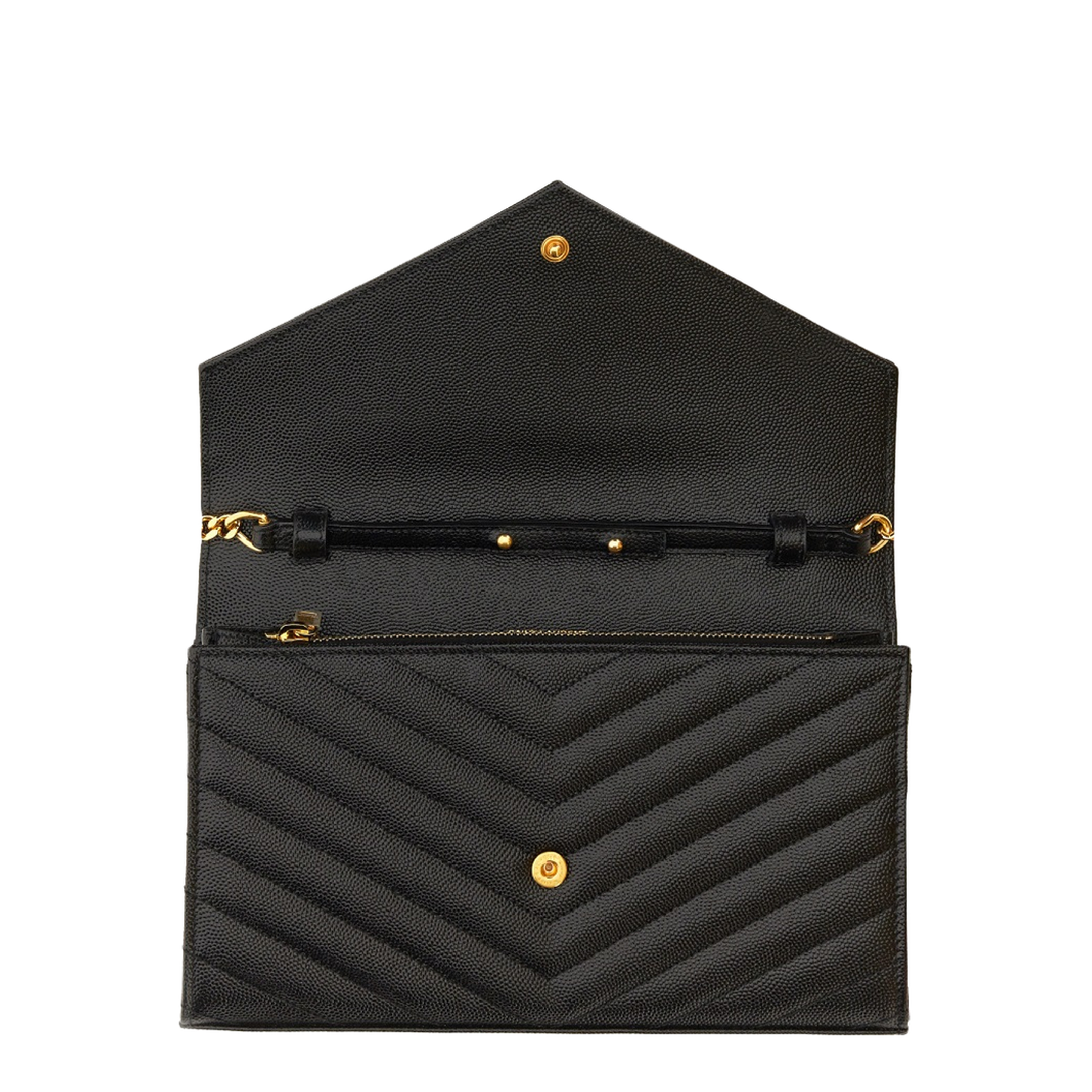 Classic Cassandre Chain Wallet In Grain De Poudre Leather