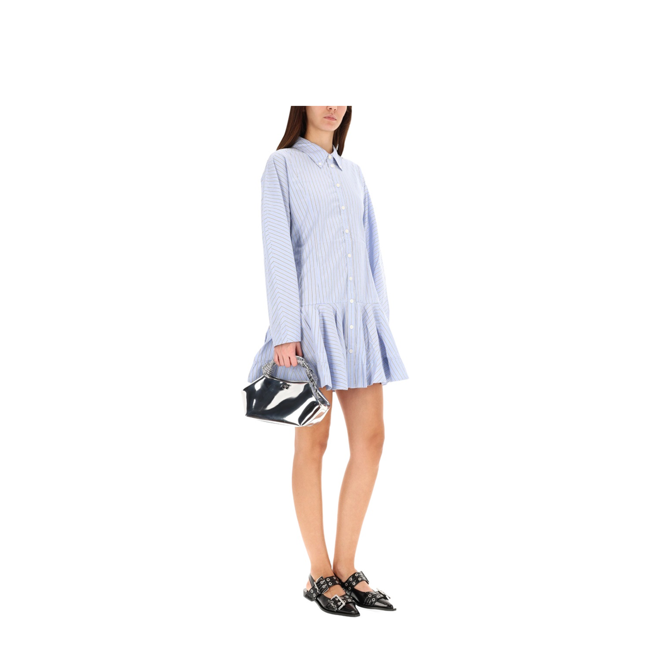 MAYFEYR - Ganni - Striped Chemisier Dress - W110101M