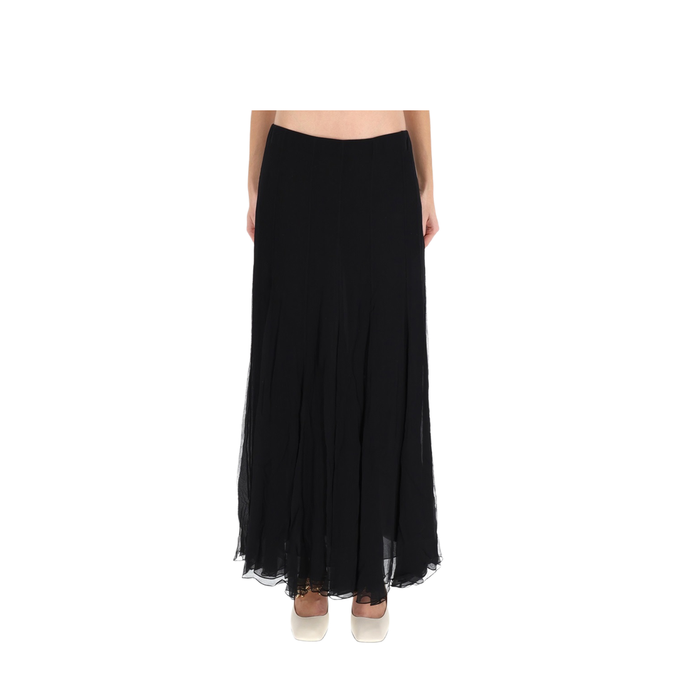 Silk Muslin Maxi Skirt