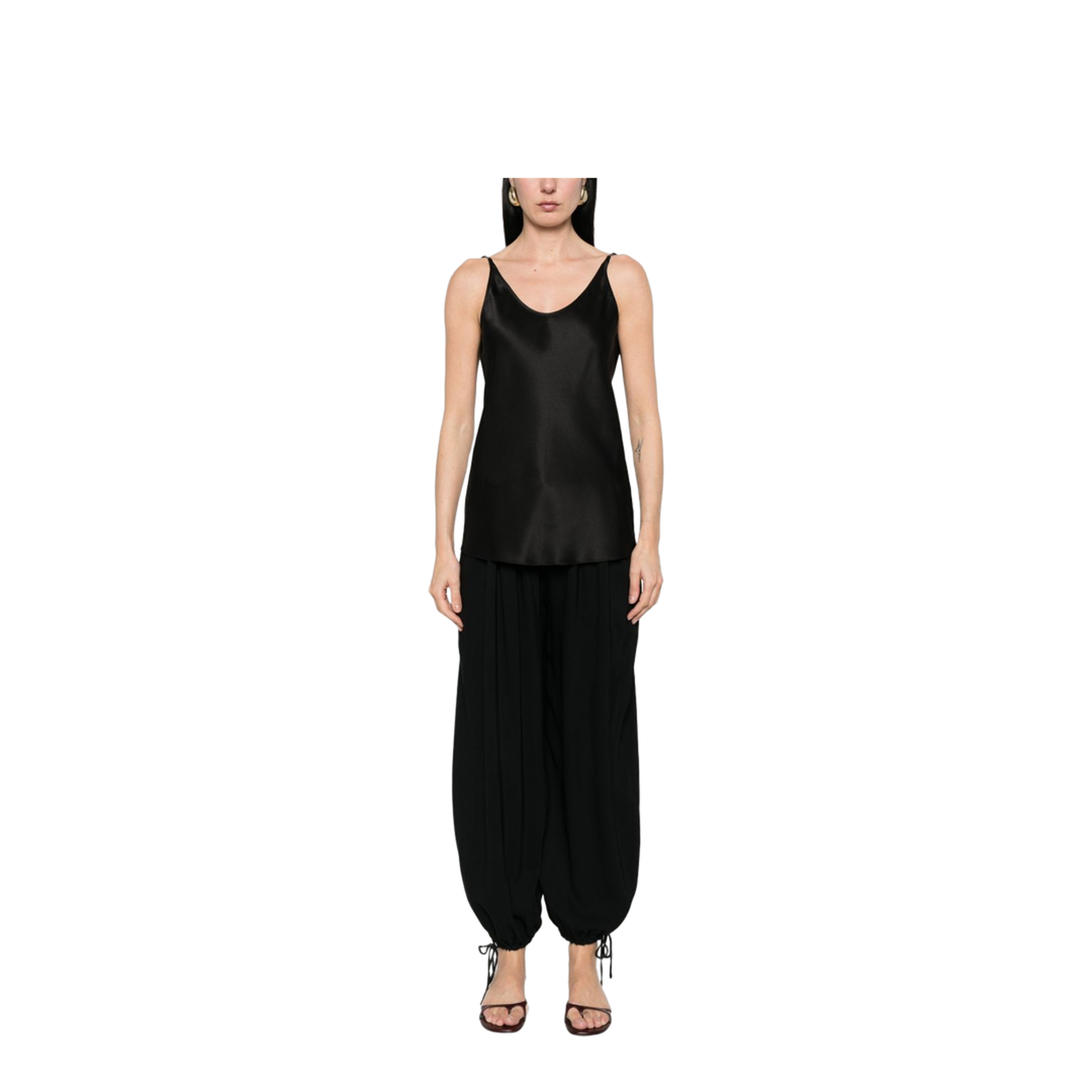 Women's Silk Top Black