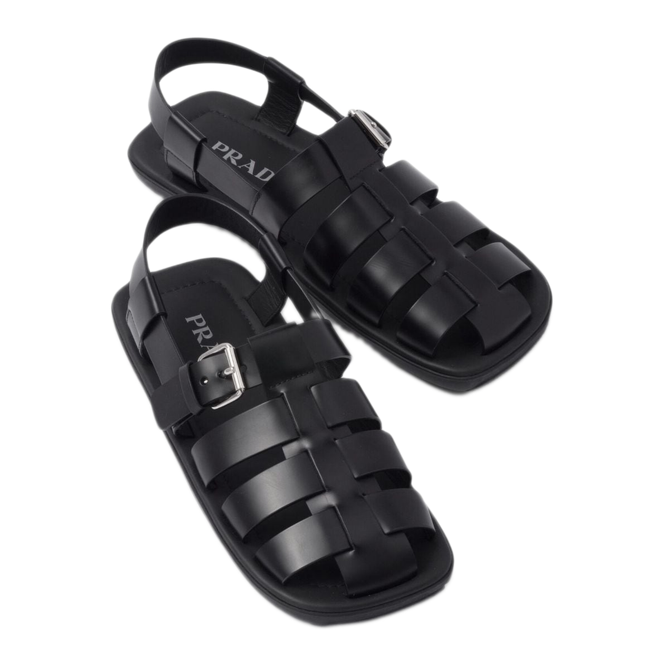 MAYFEYR - Prada - Interwoven Straps Flat Sandals - 2X3093FG001B4LF0002