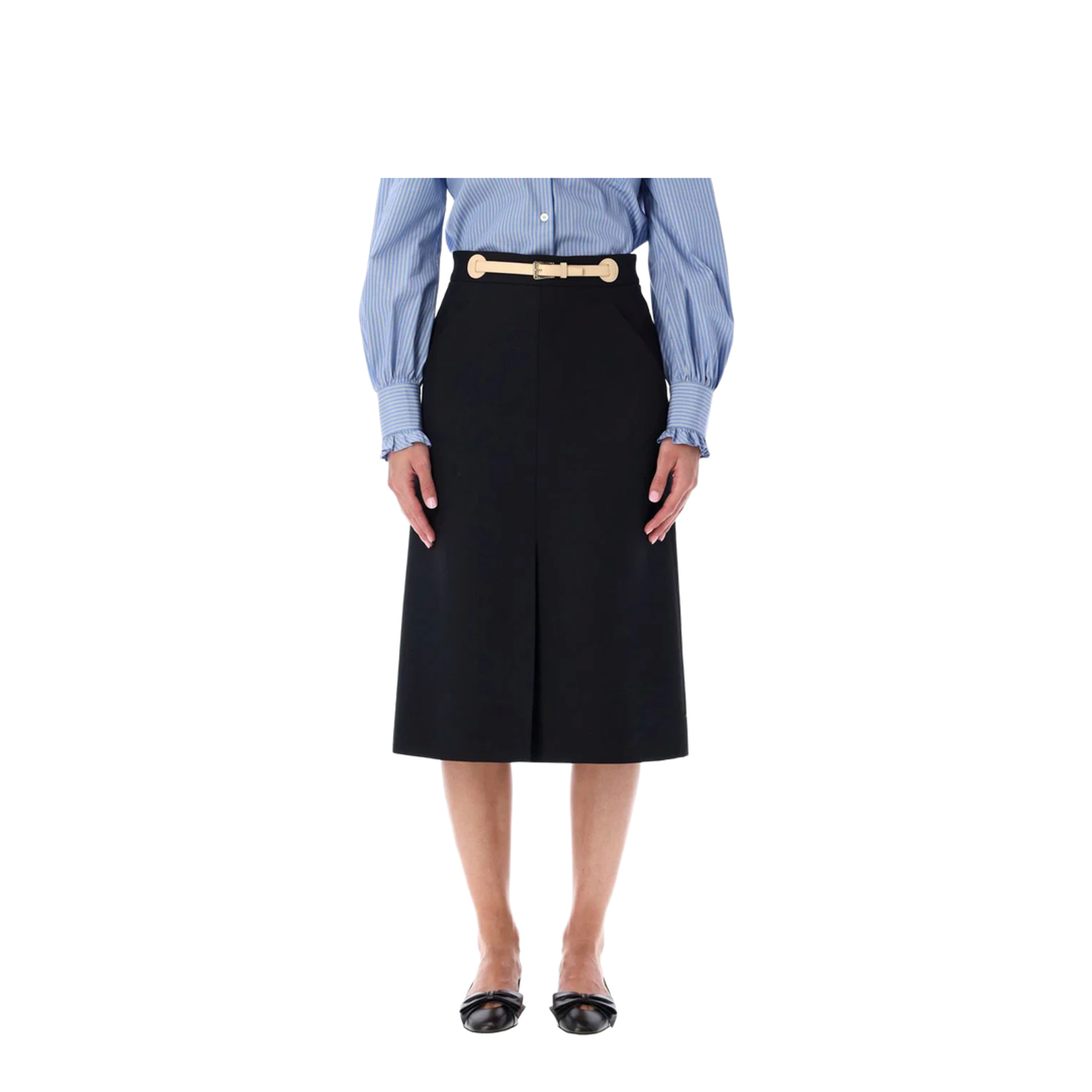 Wool Midi Skirt