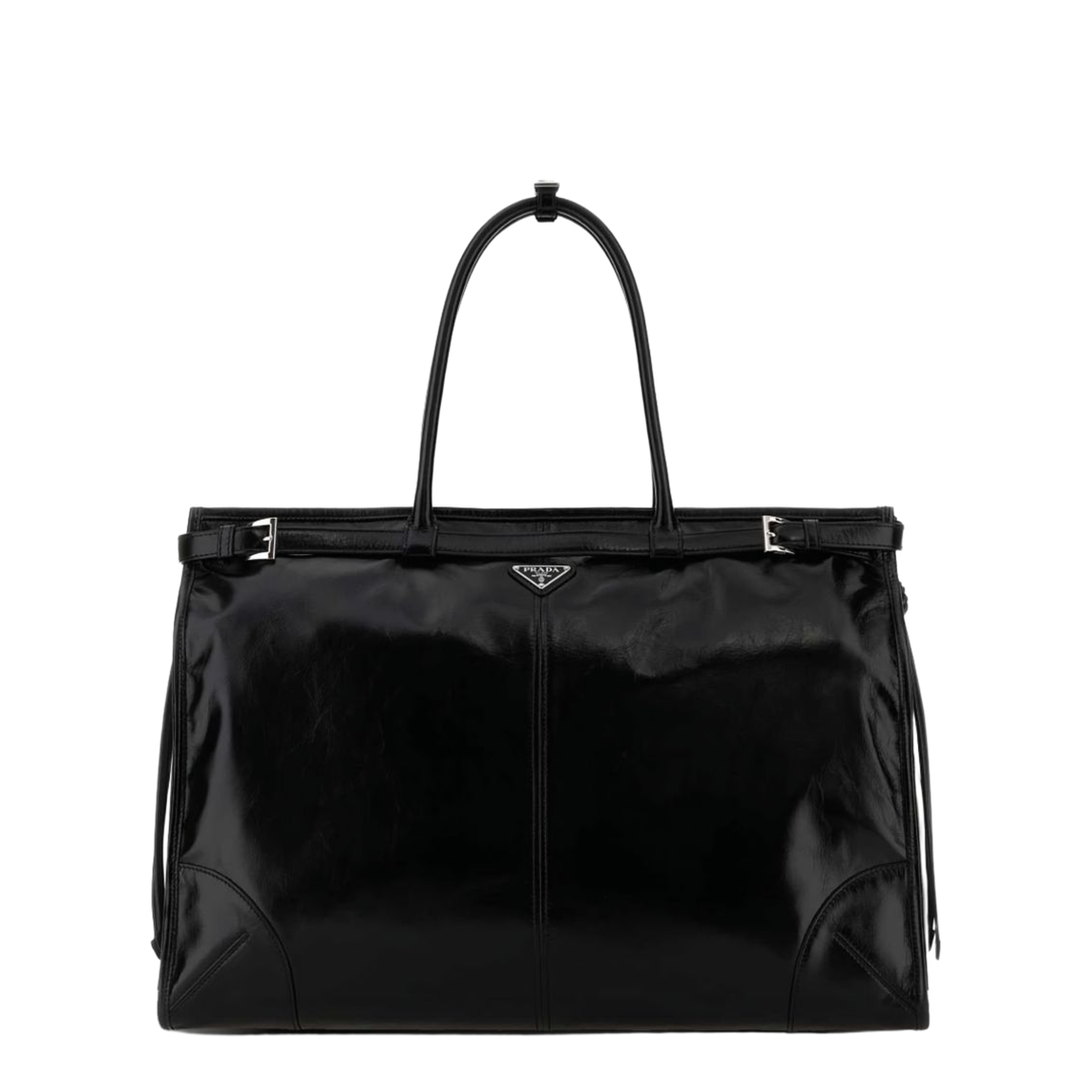 MAYFEYR - Prada - Black Leather Large Shopping Bag - 2VG1282CYRF0002