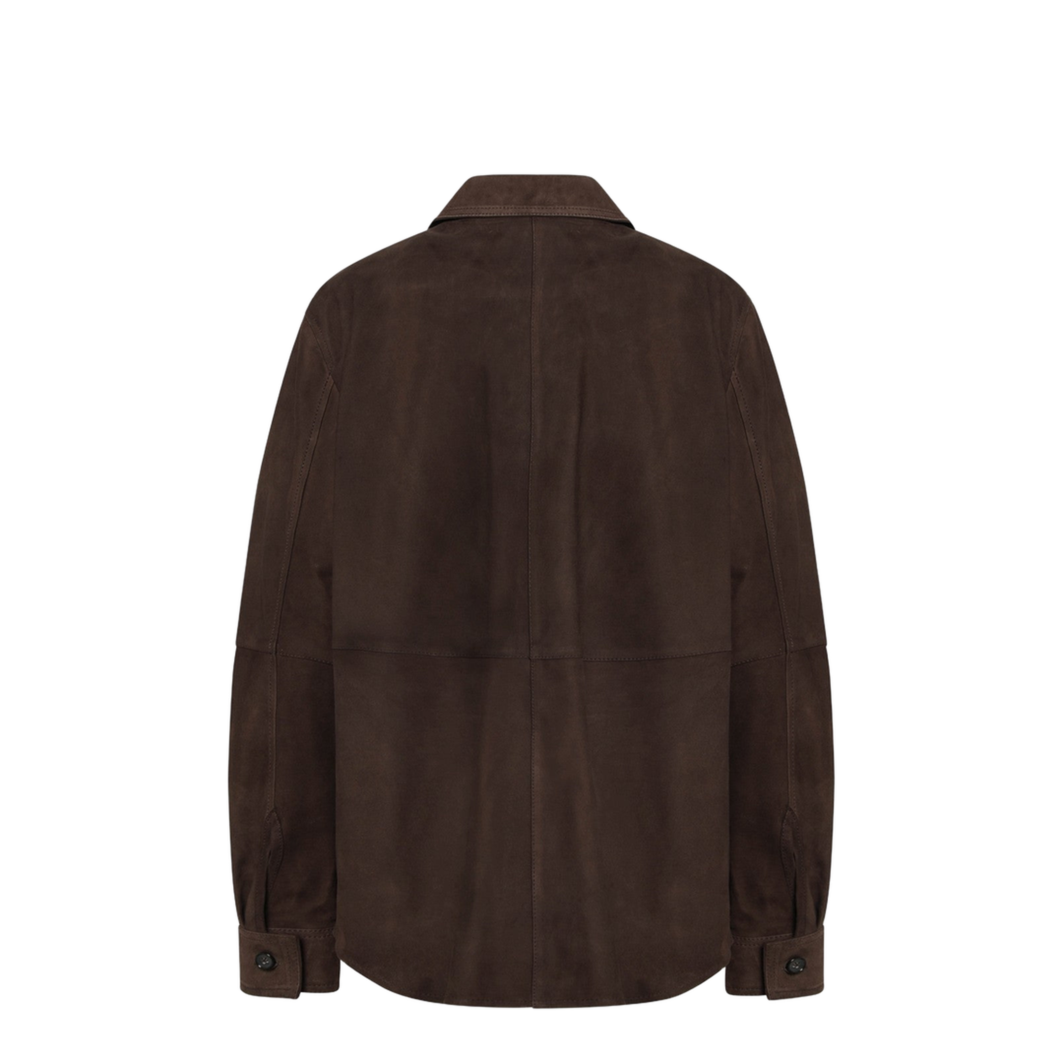 MAYFEYR - Toteme - Brown Leather Shirt Jacket - 261-WRT0707LE0200213