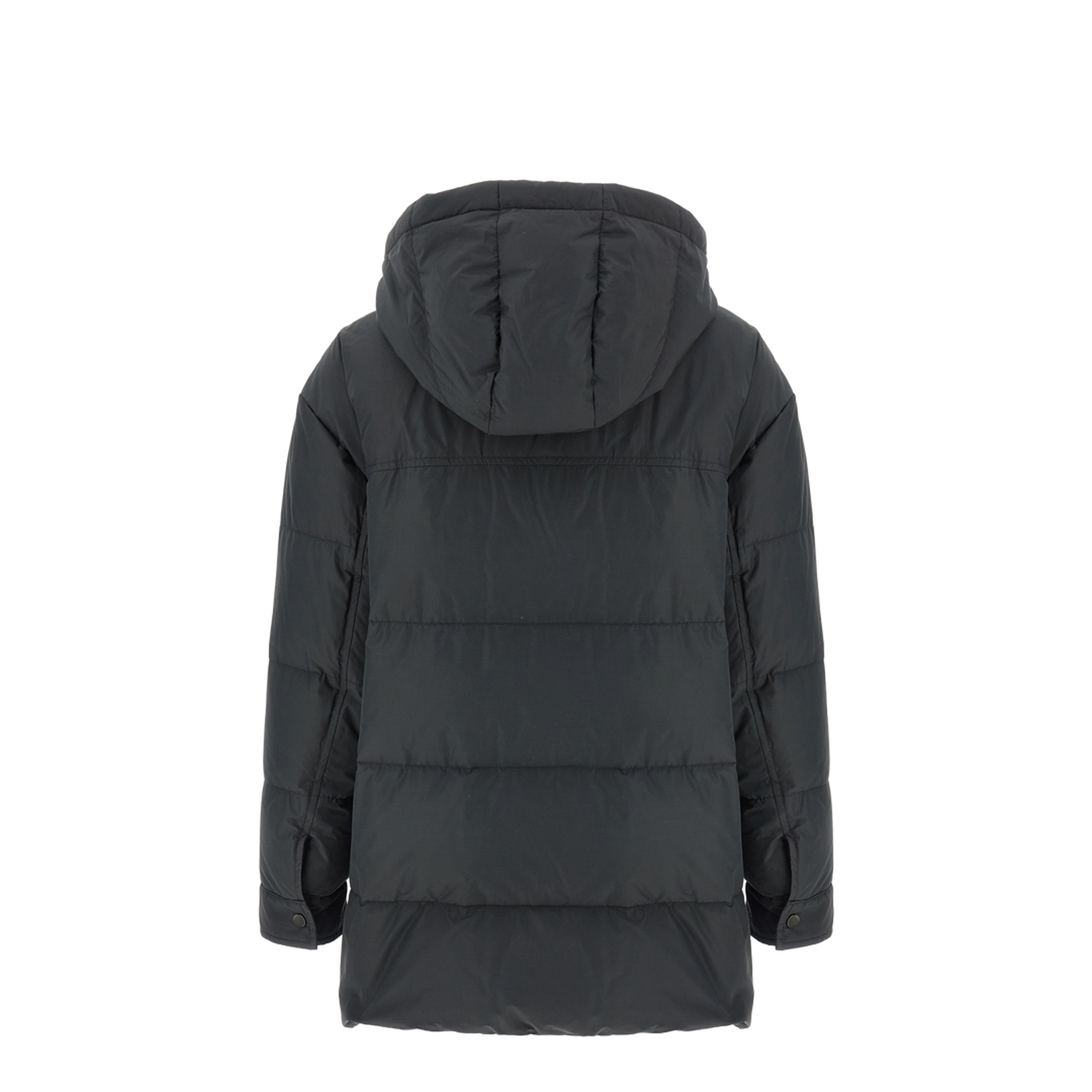 Knitted Neck Down Jacket Puffer Jackets Gray