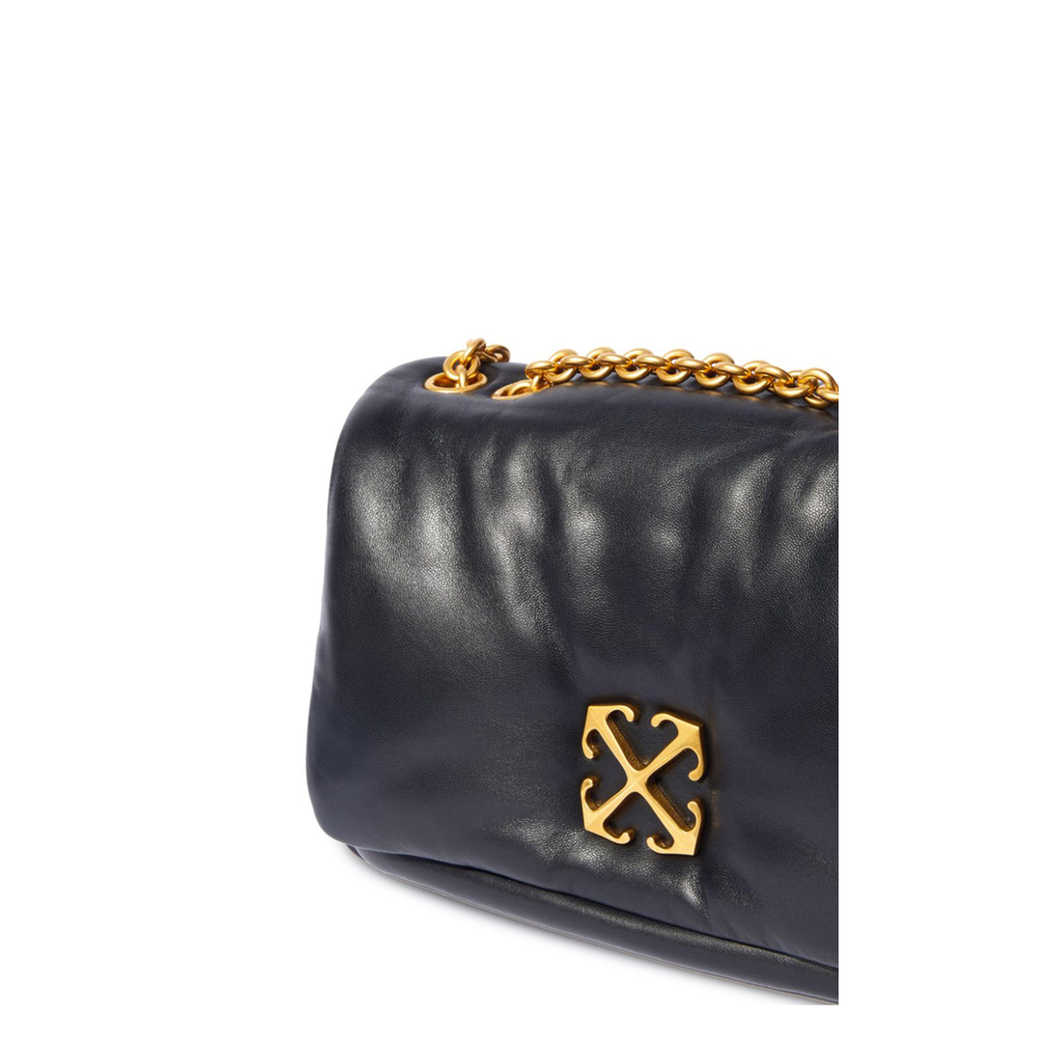 Jitney Puffer Shoulder Bag Black