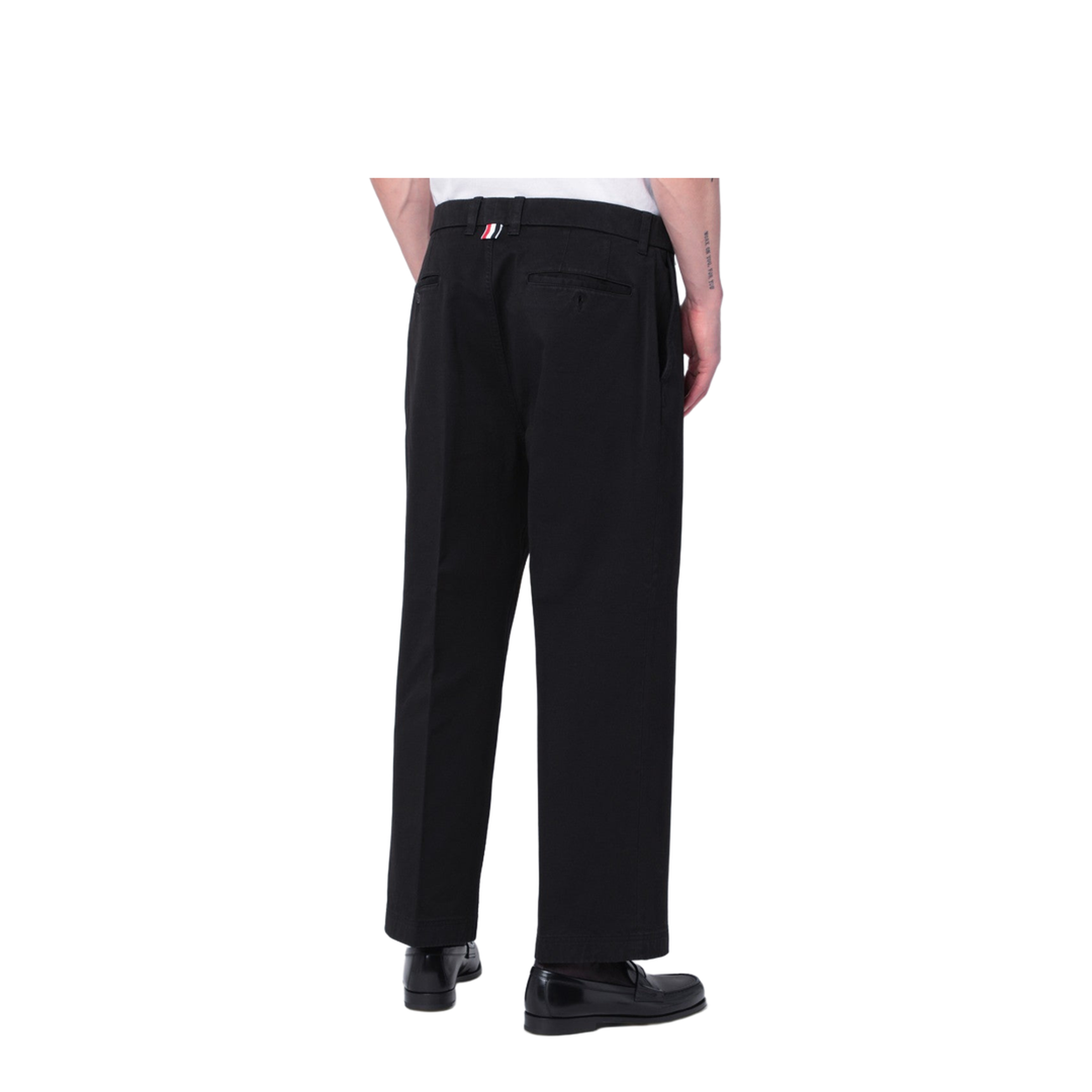 Black Cotton Dress Pants