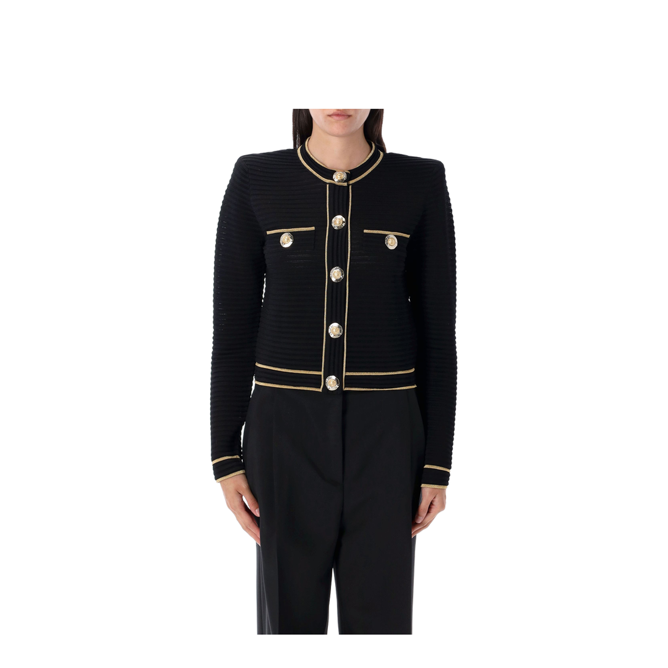 Long Sleeves Buttoned Knit Cardigan