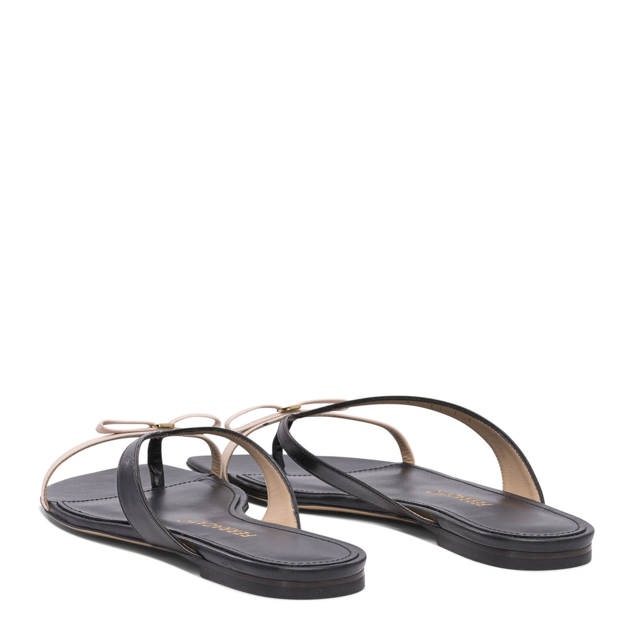 MAYFEYR - Ferragamo - Leather Sandals In Black - 0782901