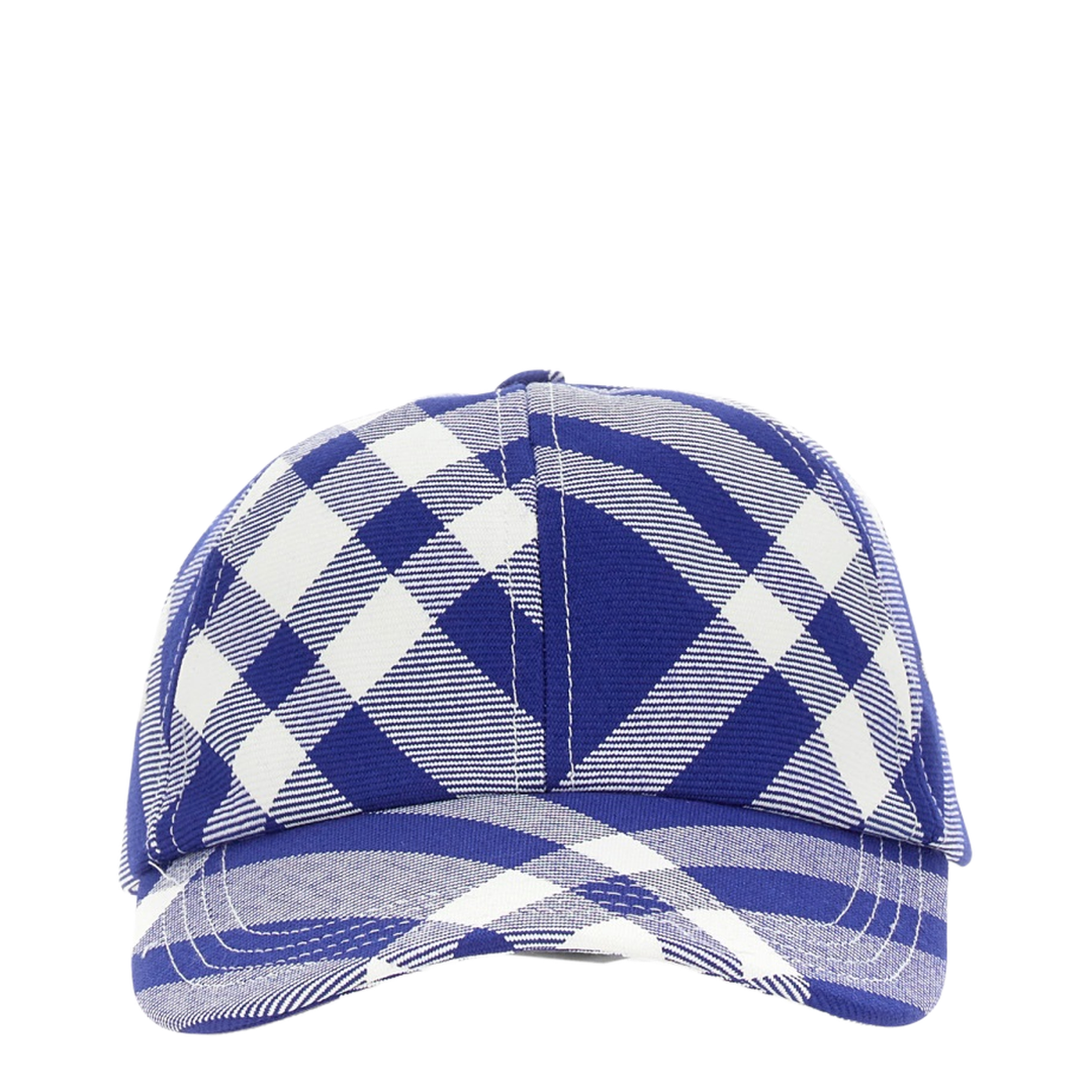 Baseball Cap with Tartan Pattern