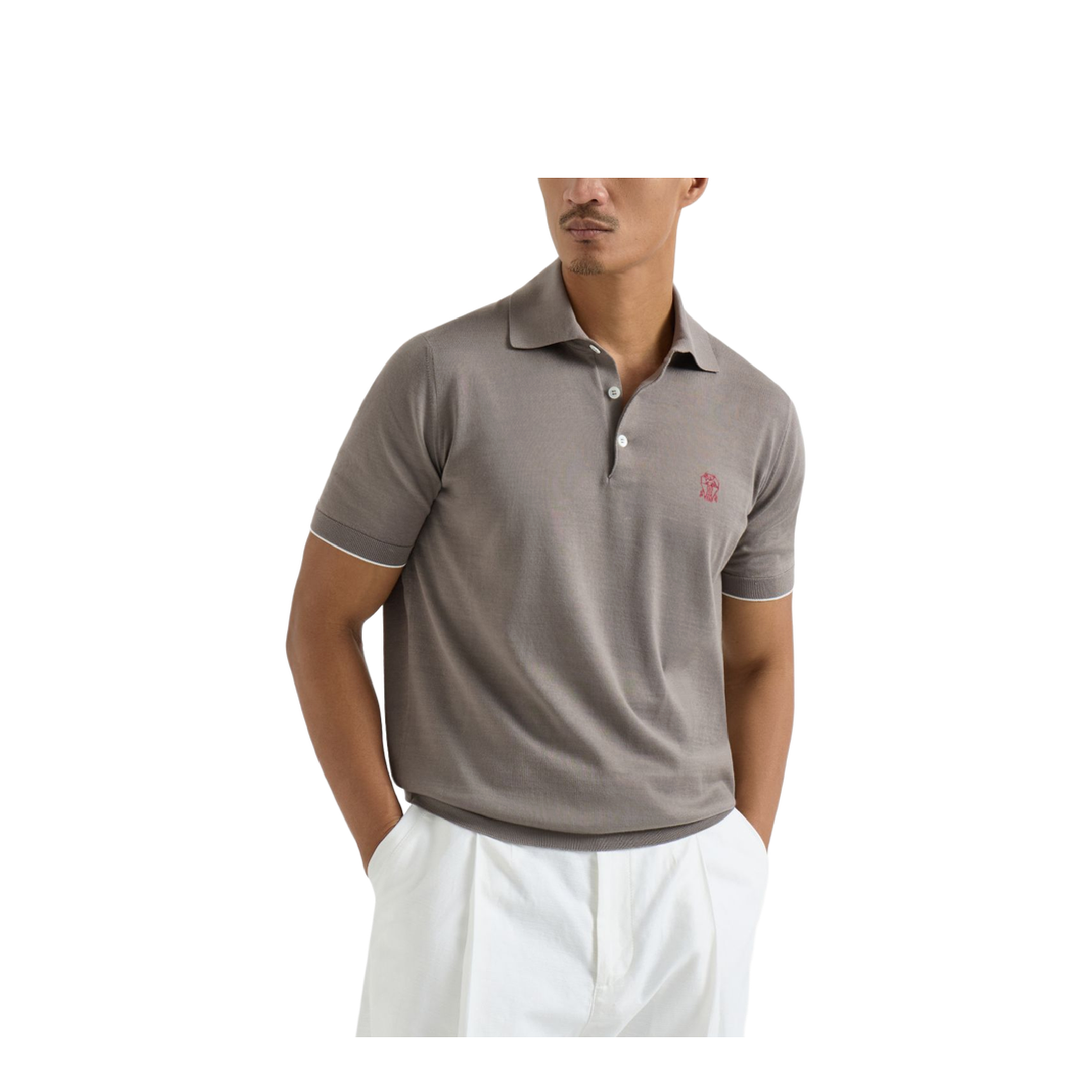 Polo Shirt Cotton Grey