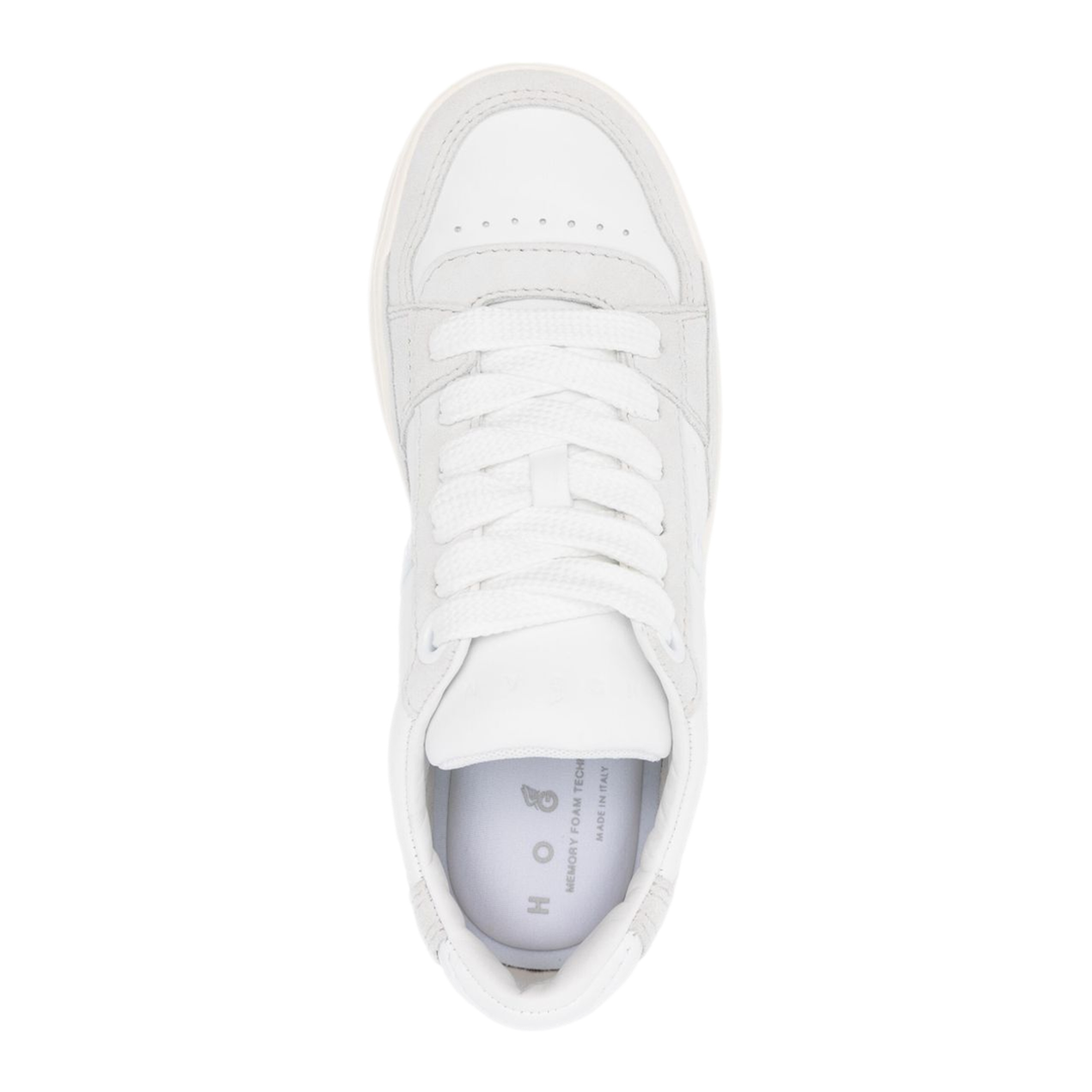 MAYFEYR - Hogan - Chamallow Nappa And Suede Sneakers - HXW6670FQ00ODZB001