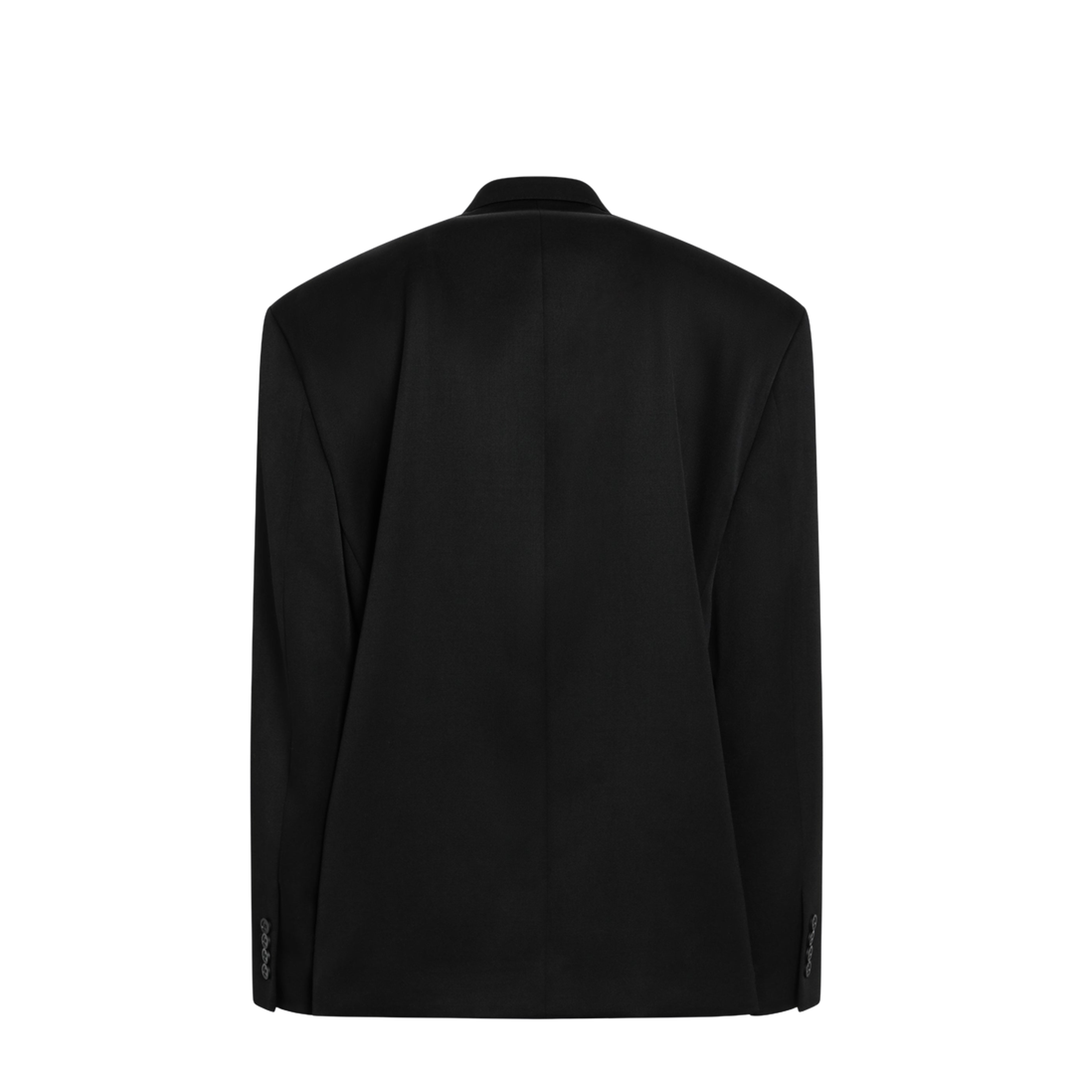MAYFEYR - Balenciaga - Black Double-Breasted Wool Blazer - 871256TUT011000