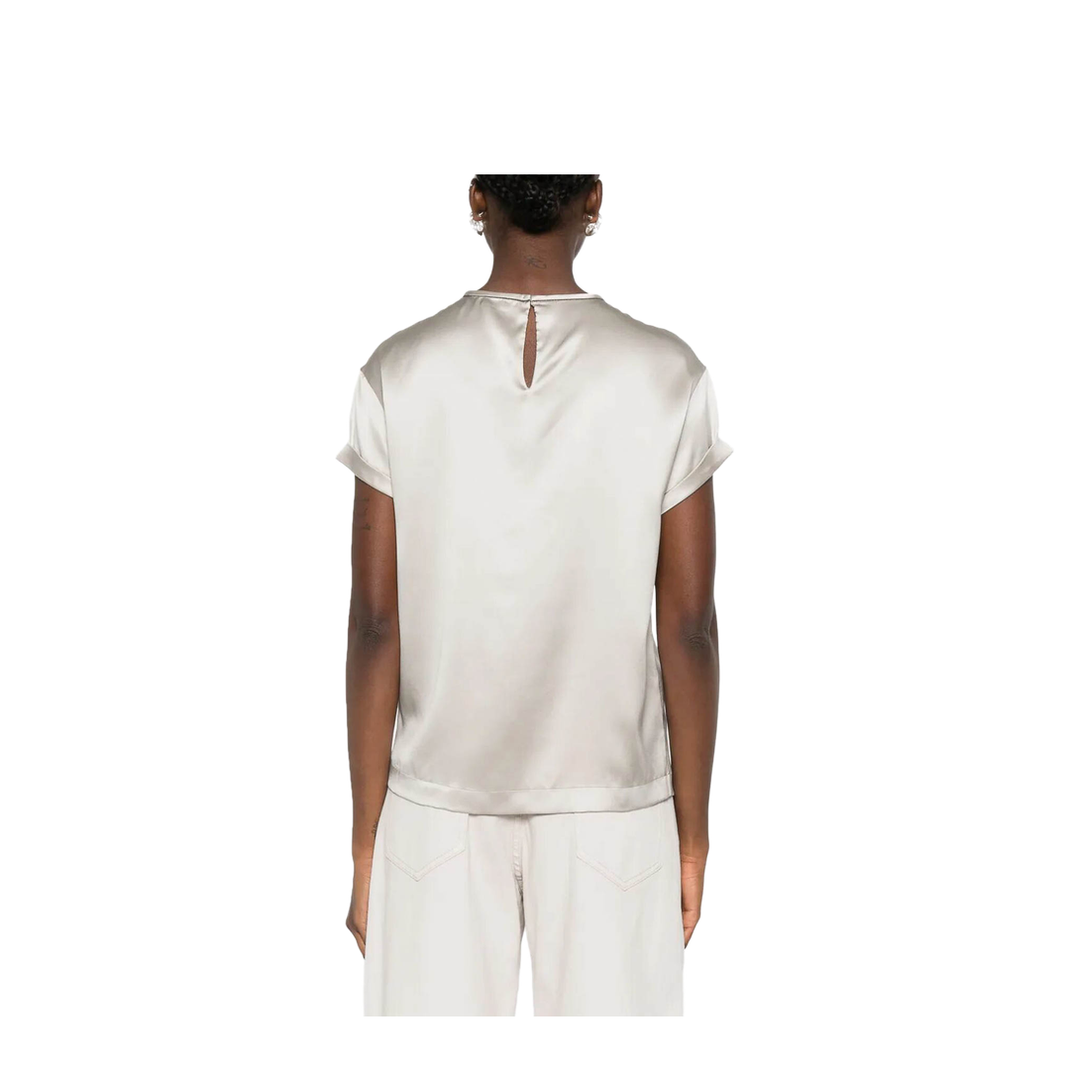 Silk Crewneck T-Shirt