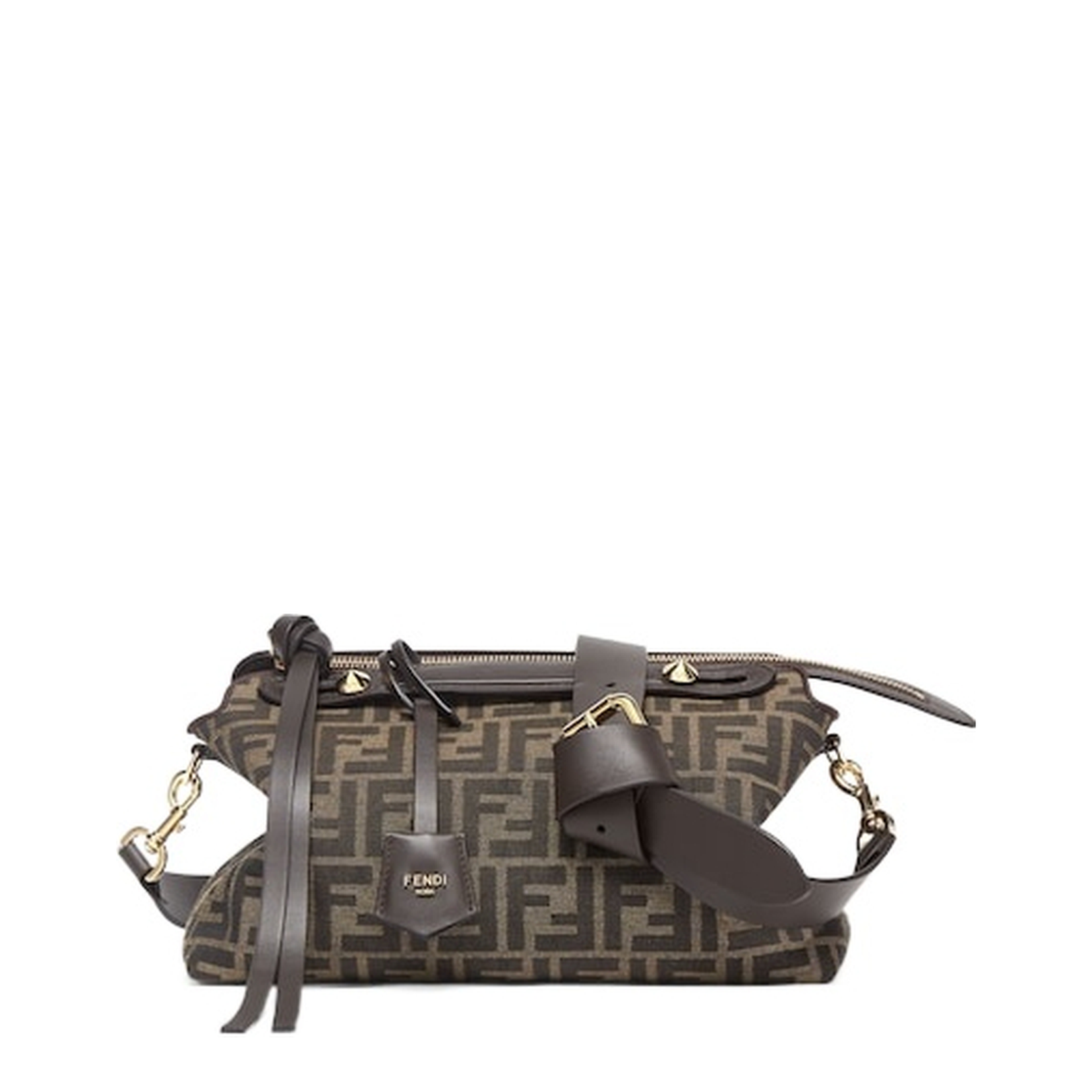 By The Way Medium Jacquard Shoulder Bags - Brown