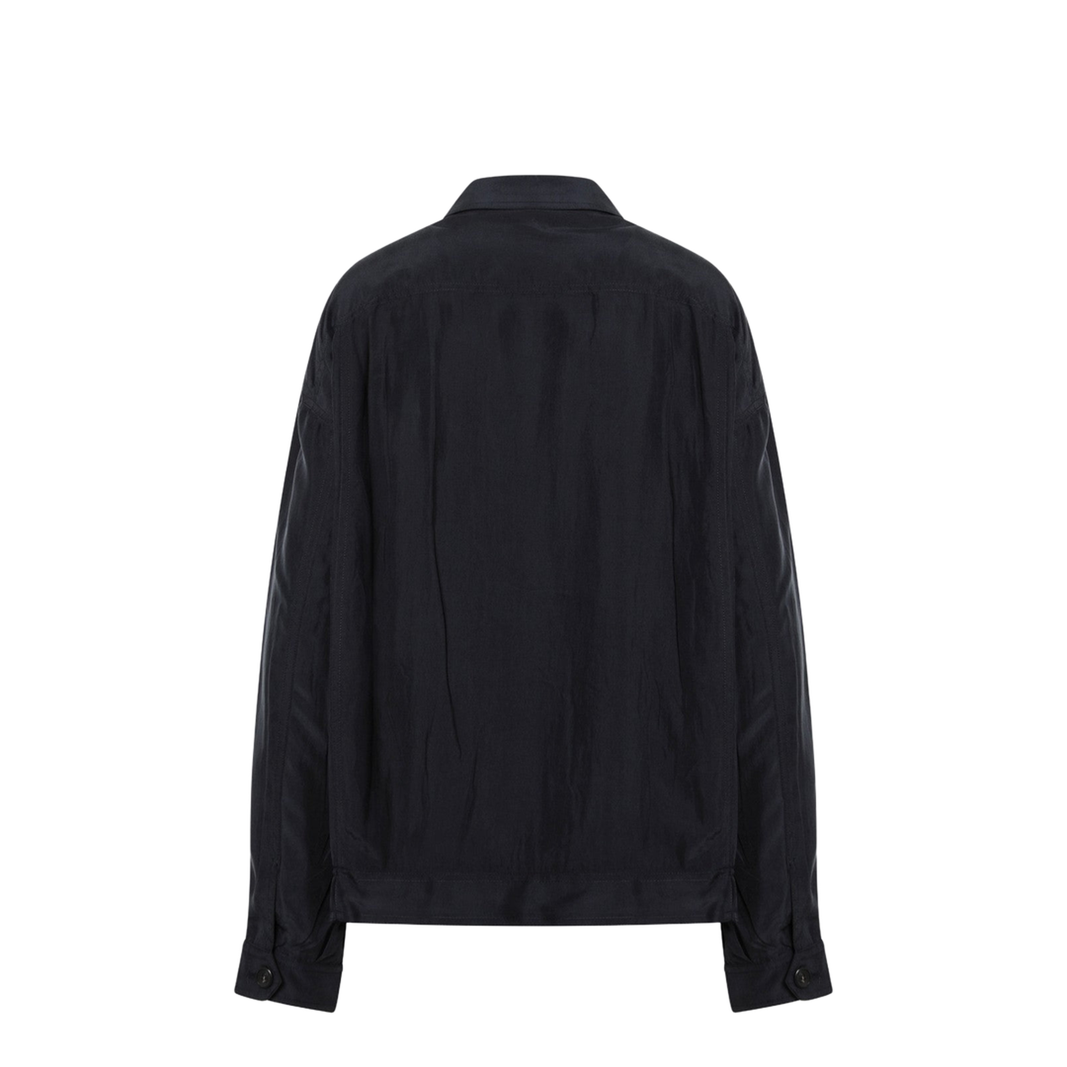 Blue Silk Blouson