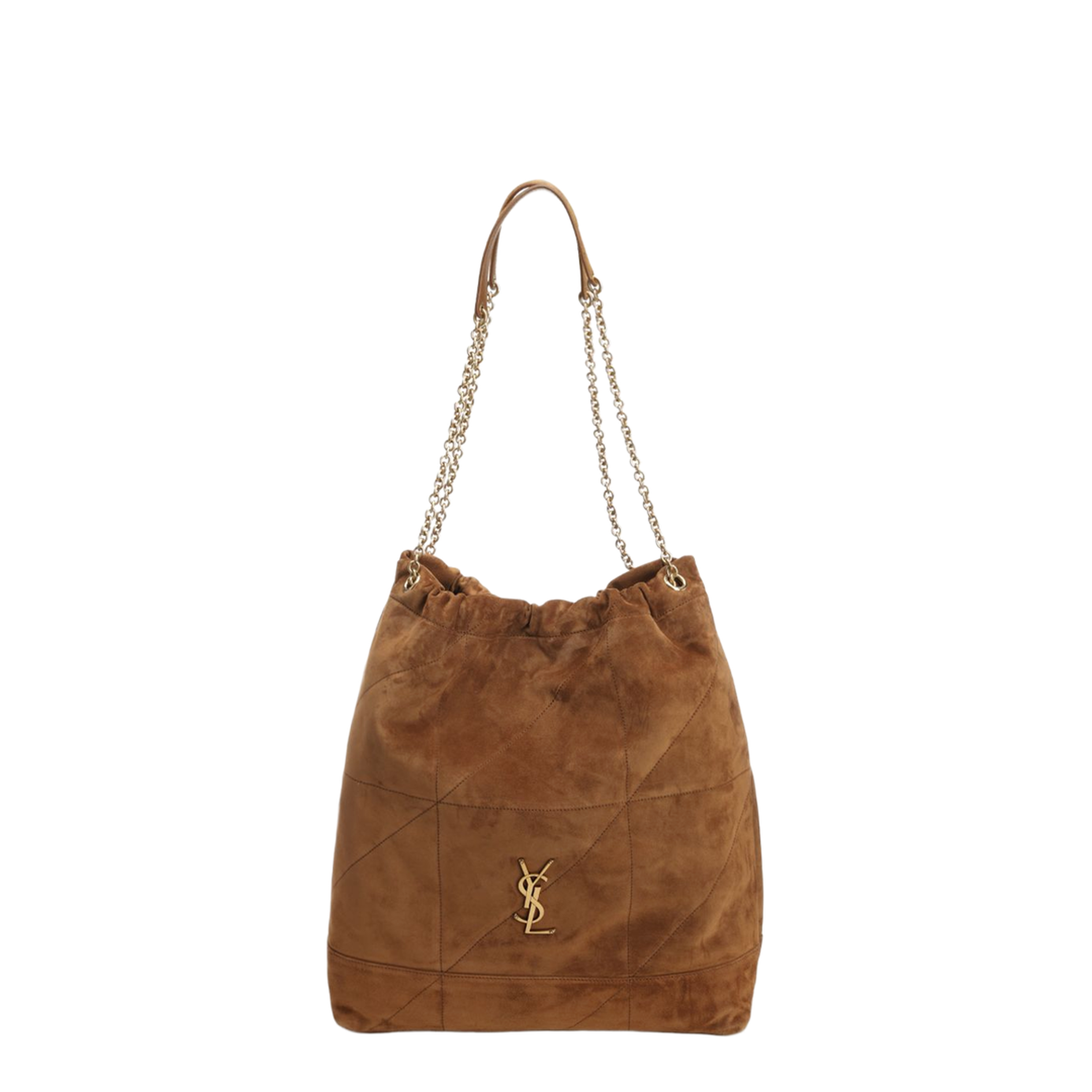 Jamie Large Suede Bucket Bags - Brown