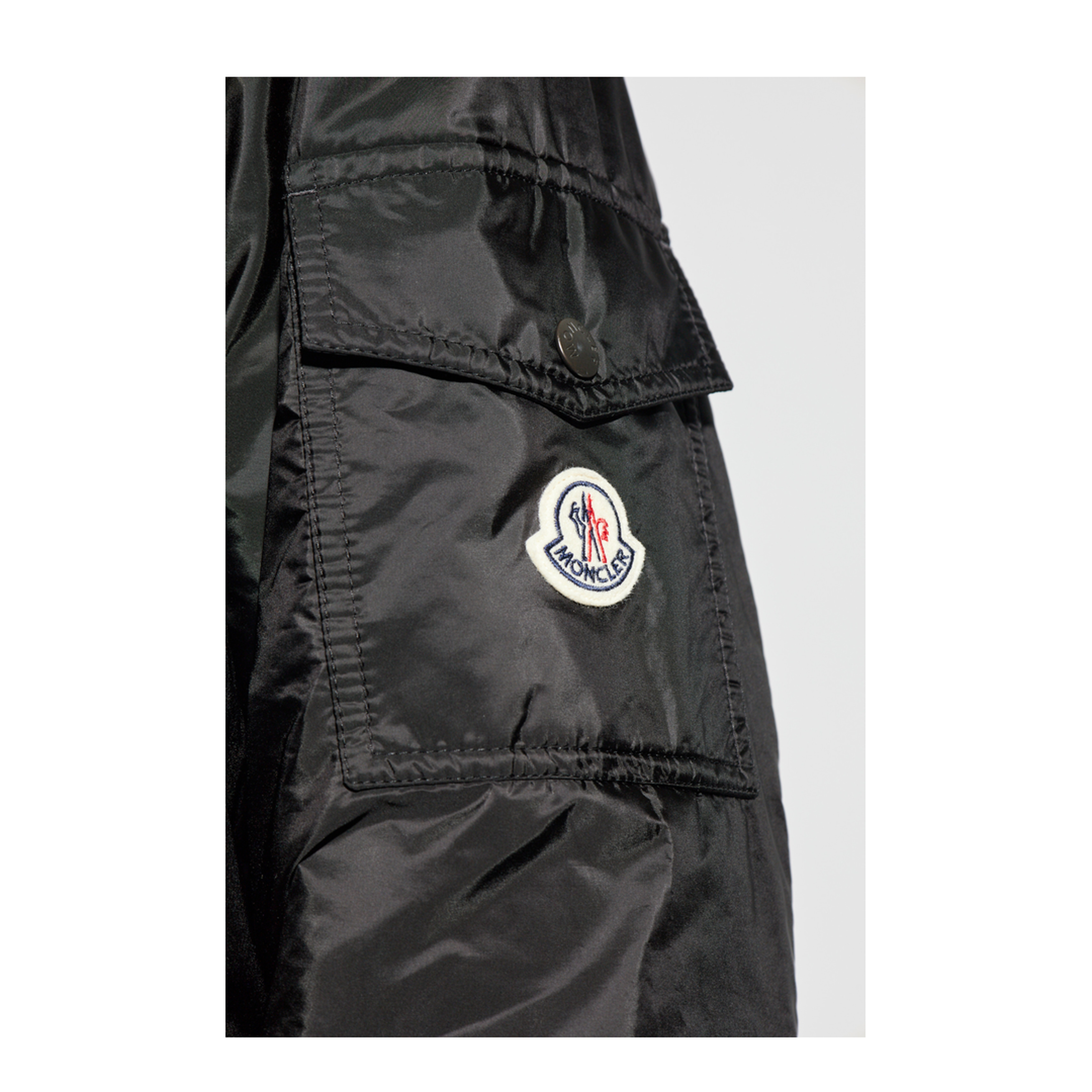 Black Poiliot Hooded Short Down Jacket