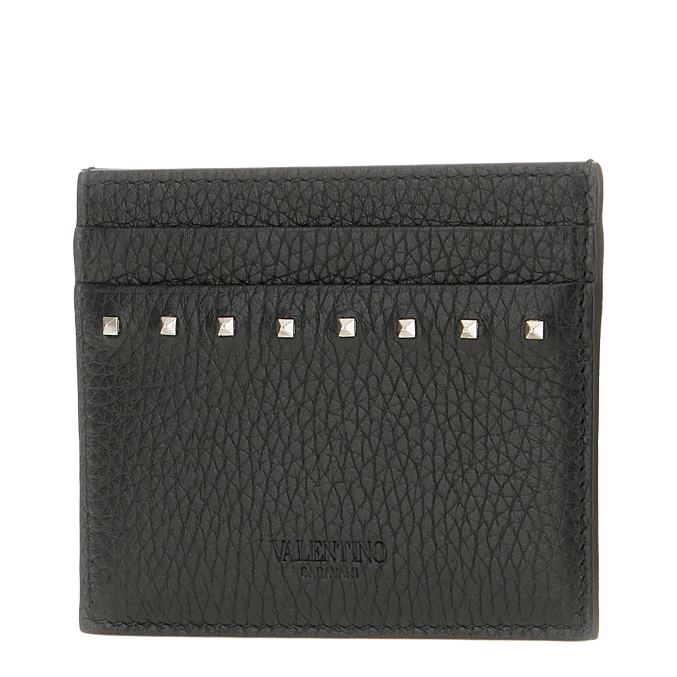 MAYFEYR - Valentino - Black Leather Card Holder - 7Y2P0AQ4PDX0NO