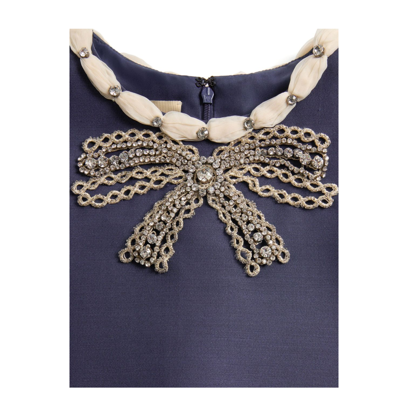 Wool and Silk Embroidered Dress