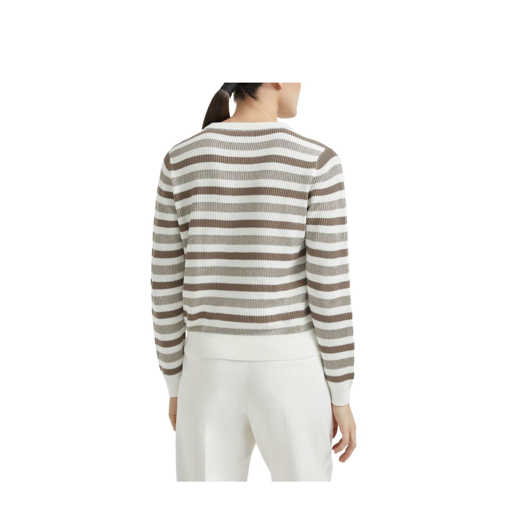 Striped Cotton Crewneck Sweater