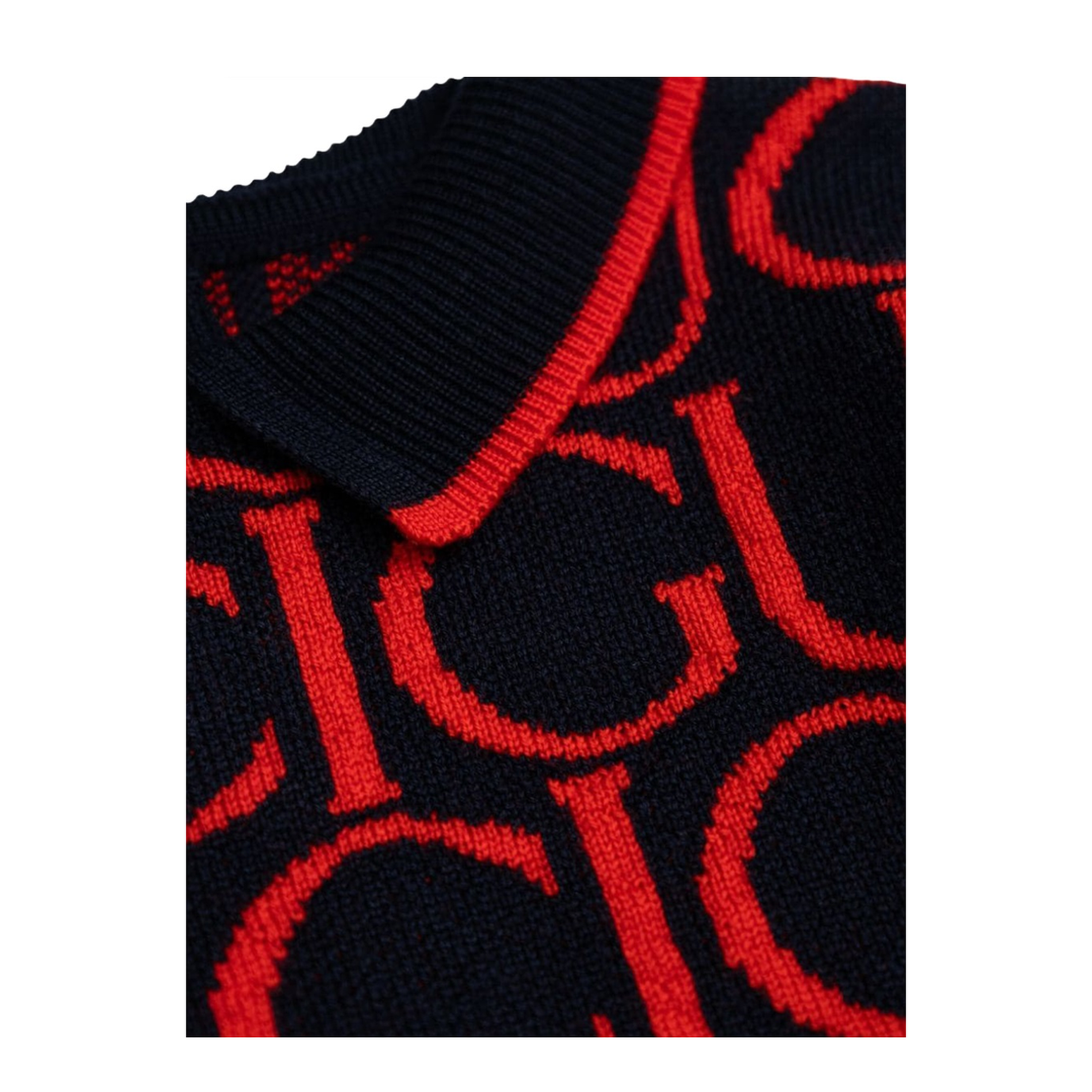 b l/s dress wo jacquard/ ultramarine/red