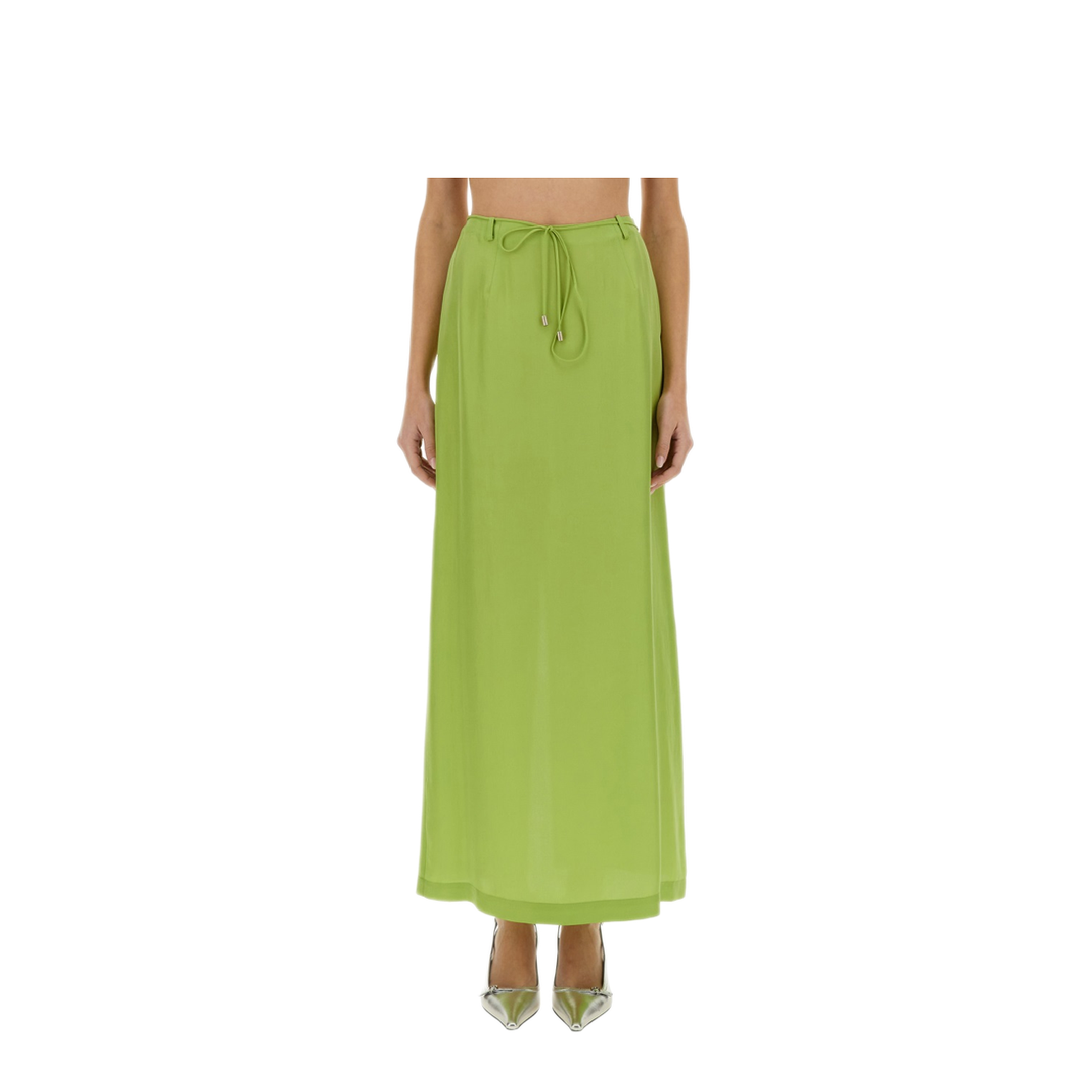 MAYFEYR - Alysi - Long Silk Skirt - 105003P5042LIME