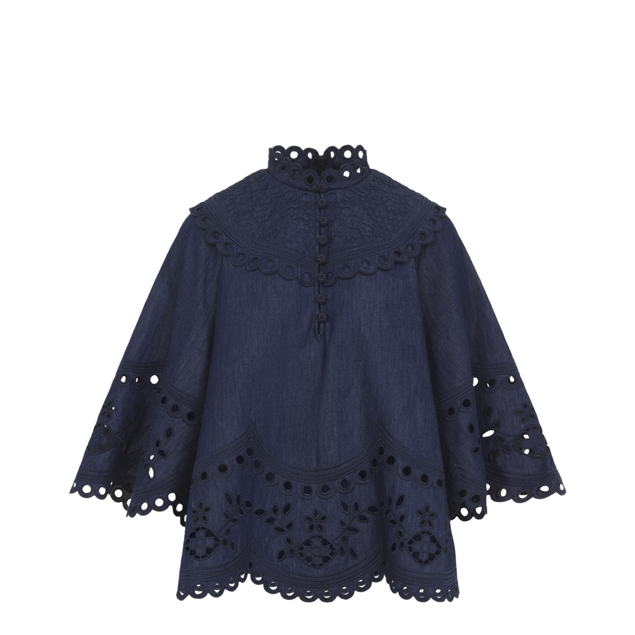 MAYFEYR - Zimmermann - Mahon Broderie Denim Top - 7282TSS263