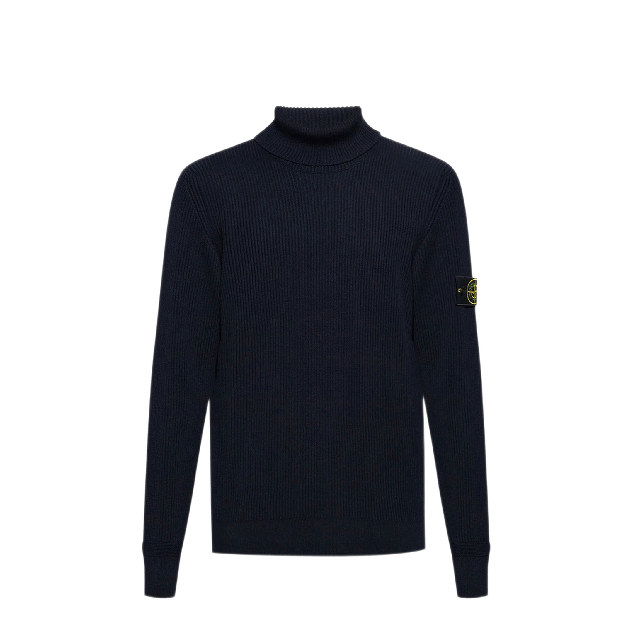 MAYFEYR - Stone Island - Wool Turtleneck Sweater In Full Ribs - L2S155100052S00C2