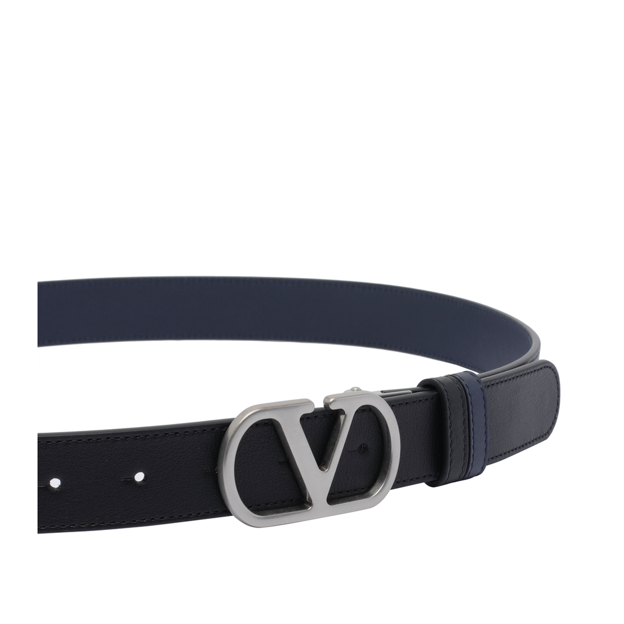 Garavani Black Reversible Vlogo Signature Belt