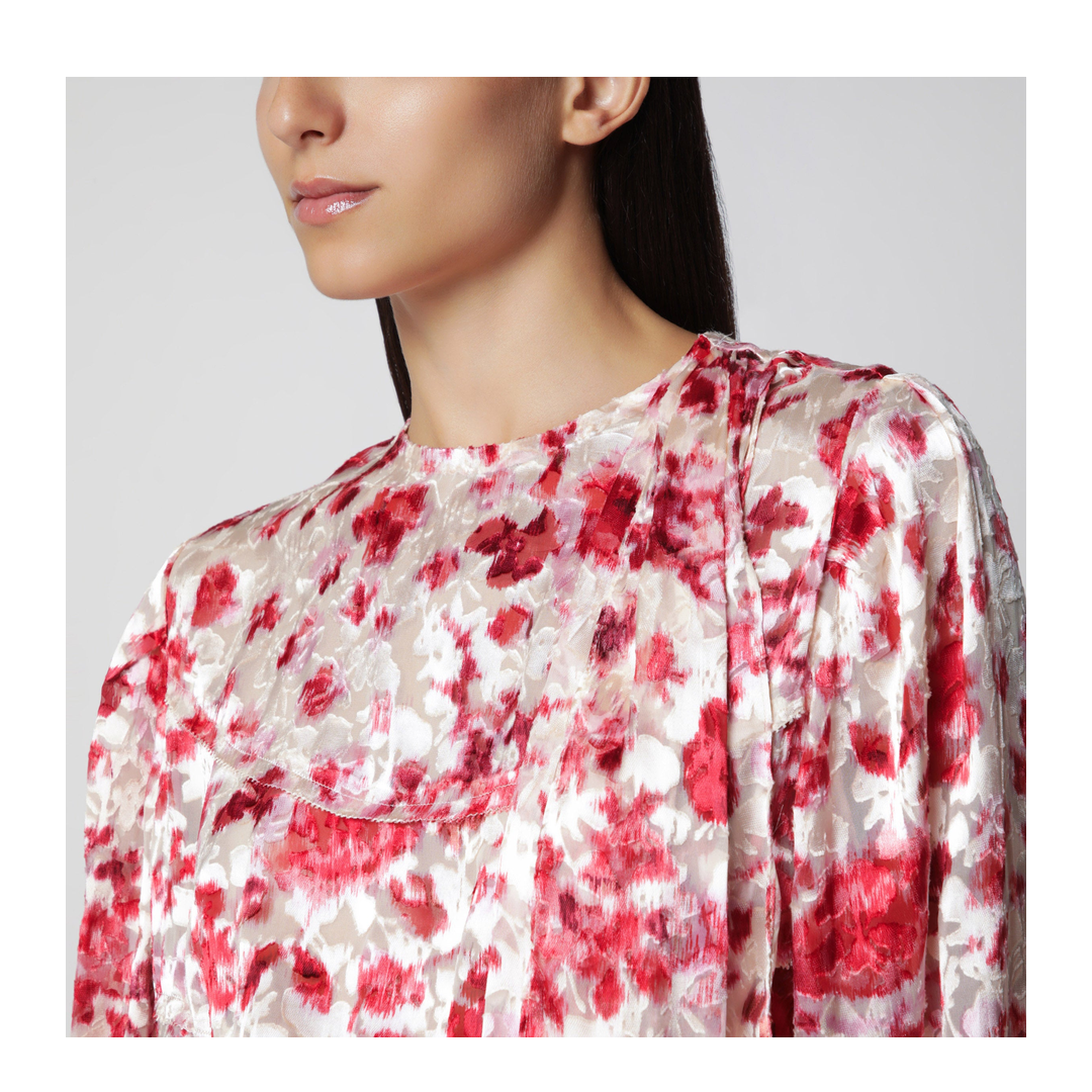 MAYFEYR - Isabel Marant - Firma Blouse In Printed Silk Dévoré Georgette - HT0938FAD3J14IECPK