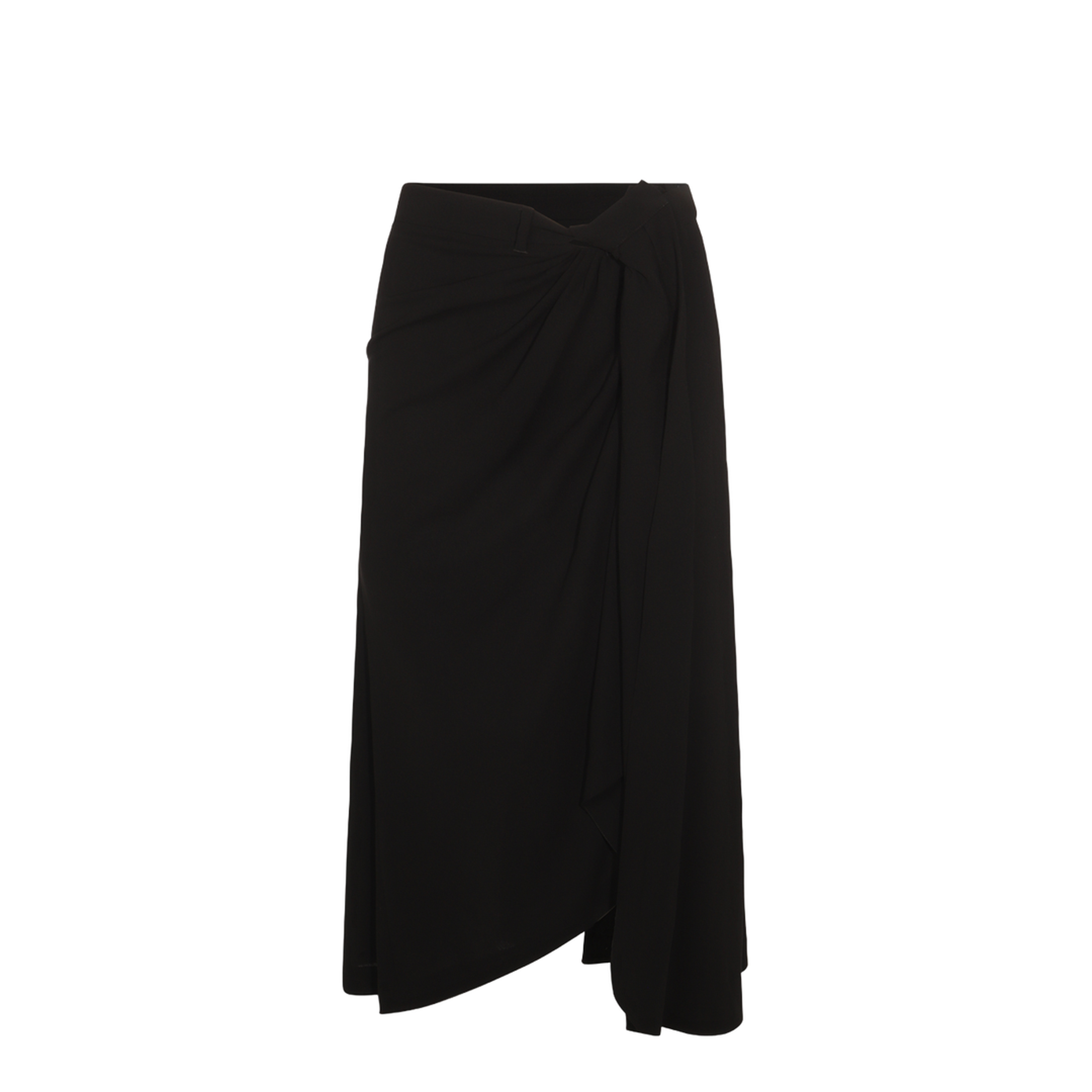 Draped Tailored Skirt